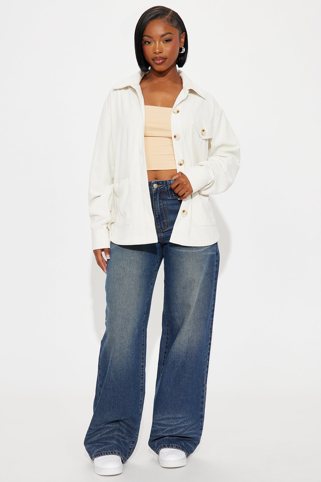 Feel No Ways Corduroy Shirt - Cream
