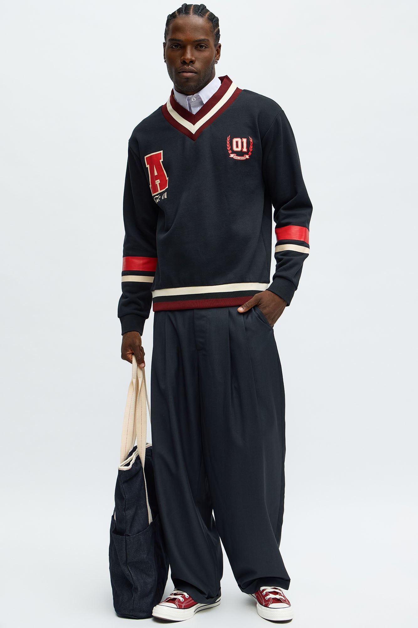 Varsity Class 01 Sweatshirt - Black/combo