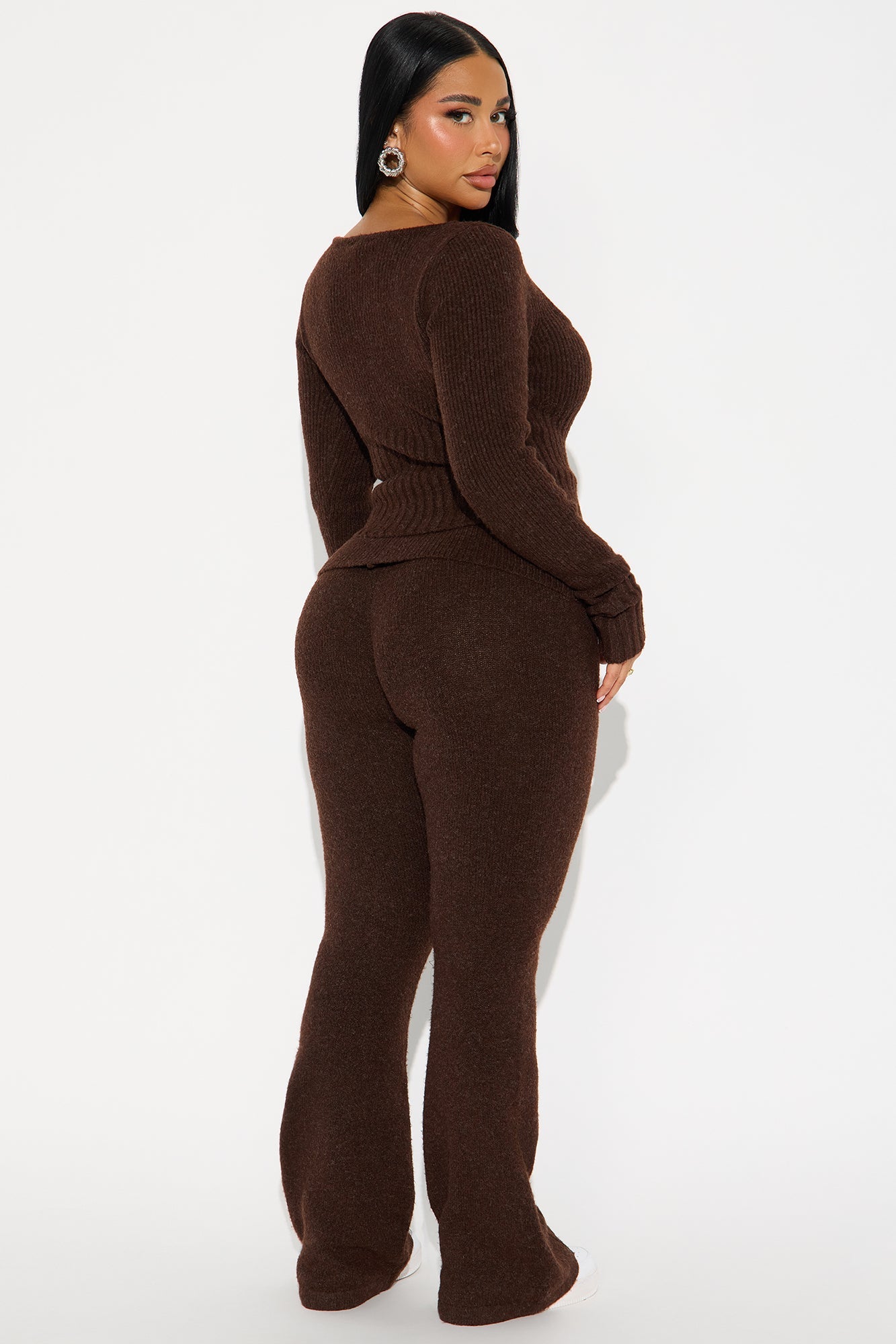 Amaya Sweater Pant Set - Chocolate