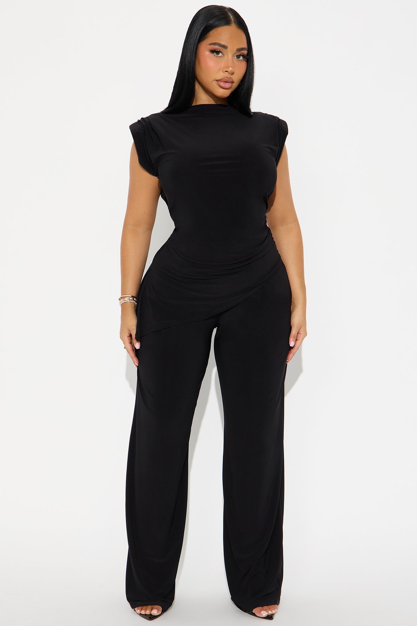 Bold Moves Wide Leg Pant Set - Black