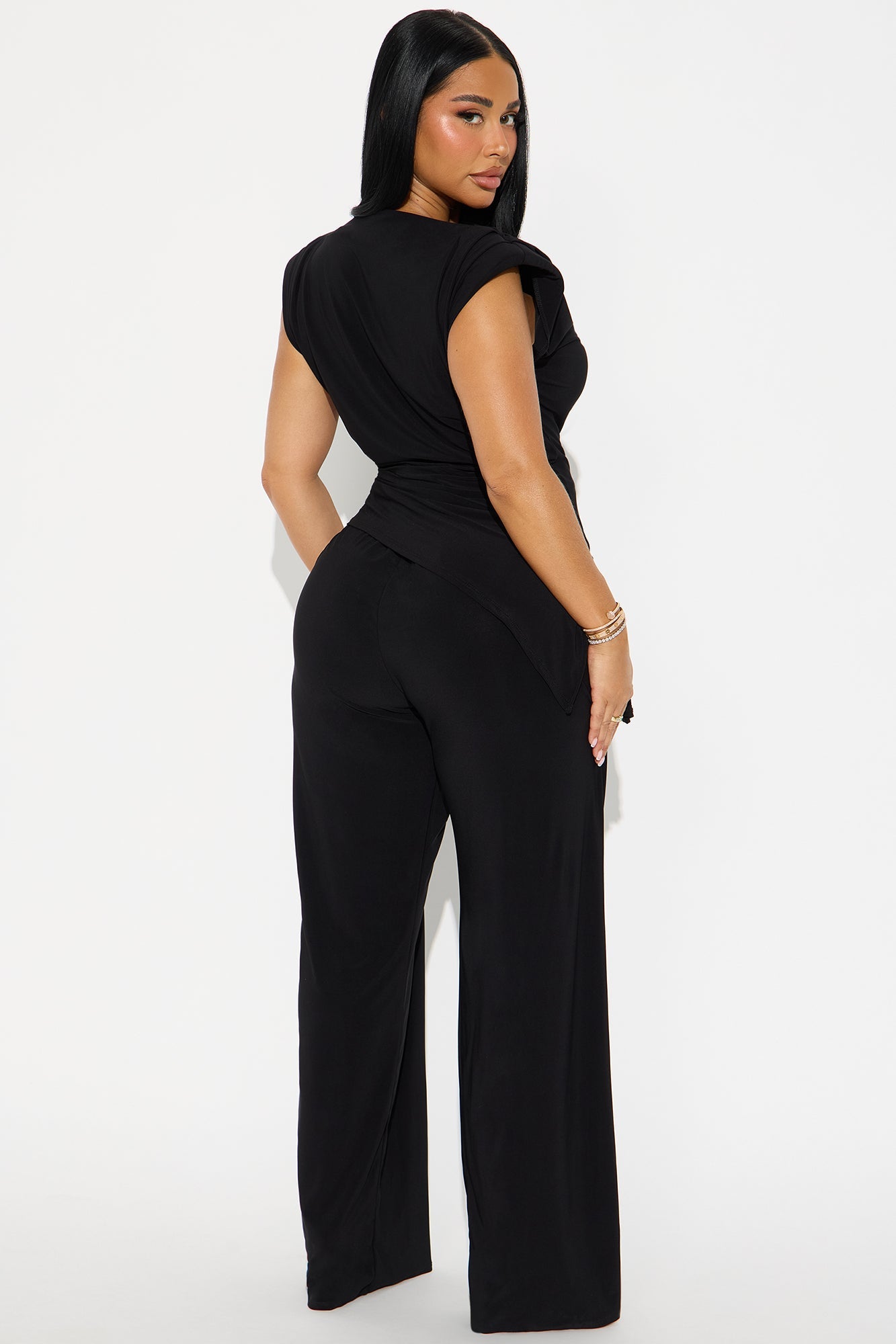 Bold Moves Wide Leg Pant Set - Black
