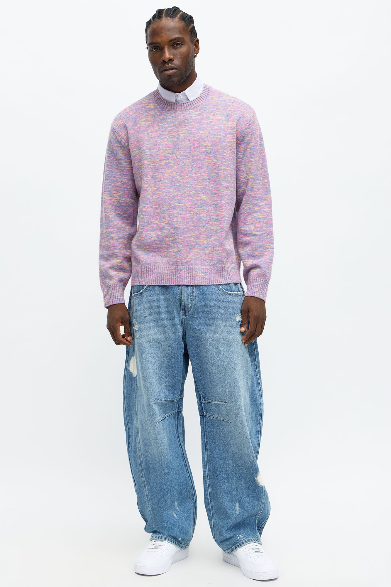 Barrel Get The Feeling Distressed Jeans - Medium Wash