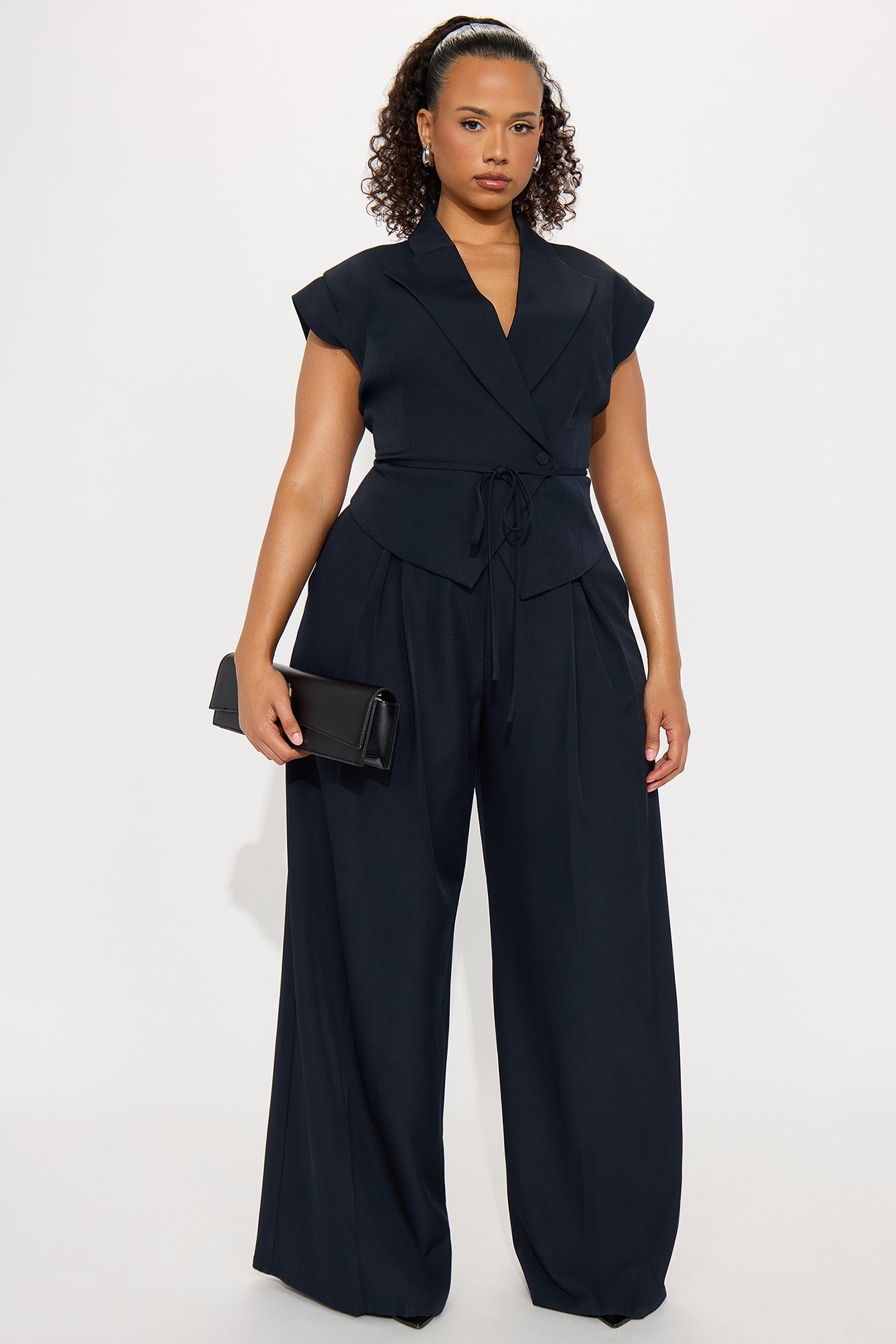 Going Places Blazer Pant Set - Navy