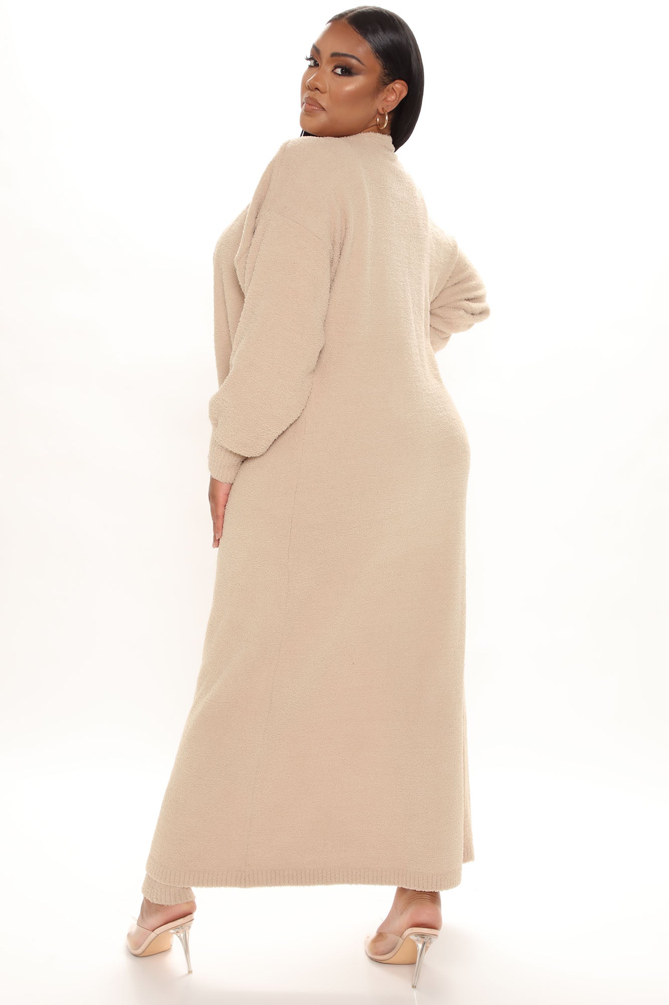 Living In It Jumpsuit Set - Taupe