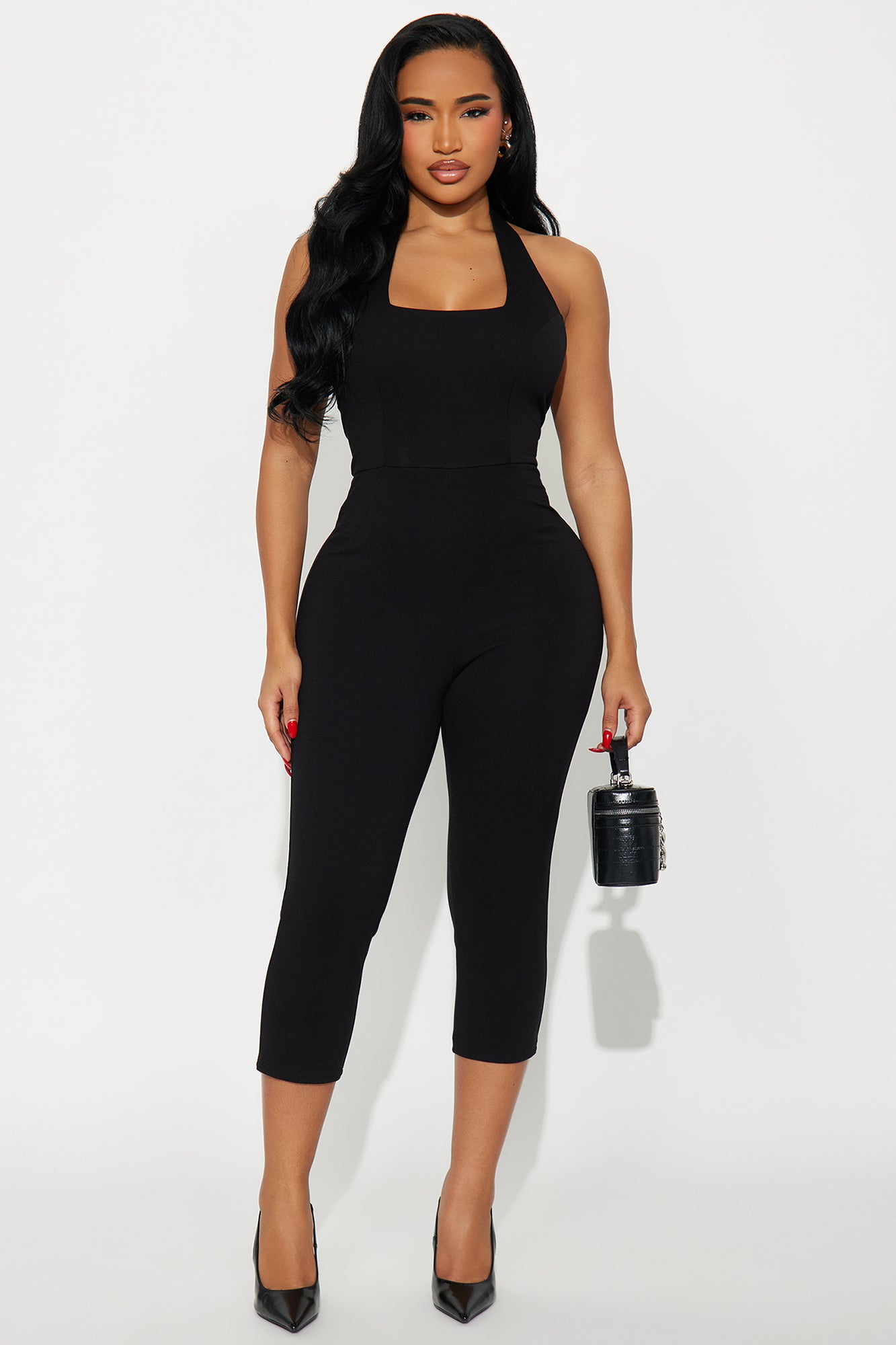 Bianca Capri Jumpsuit - Black