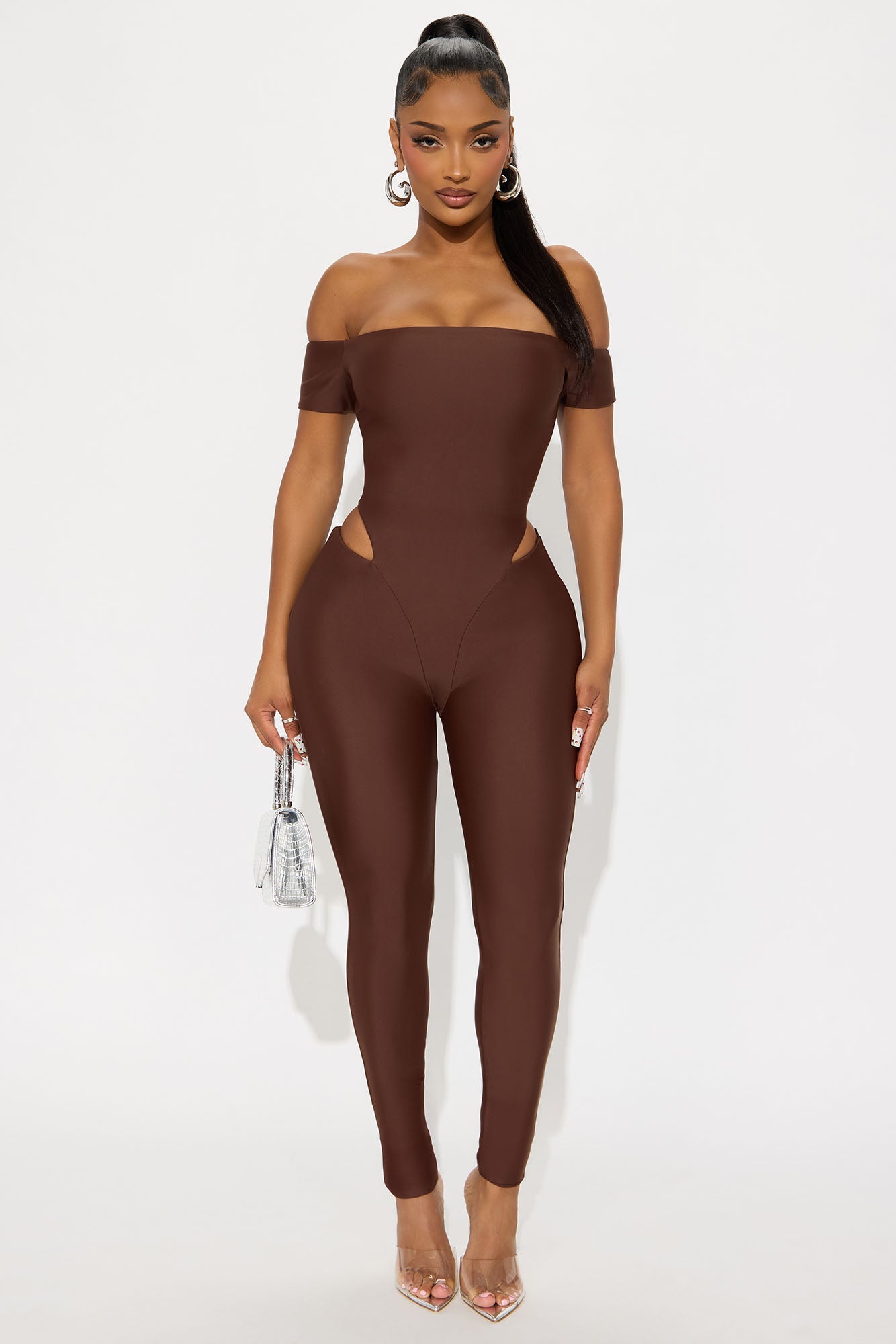 Isla Form Double Lined Jumpsuit - Chocolate