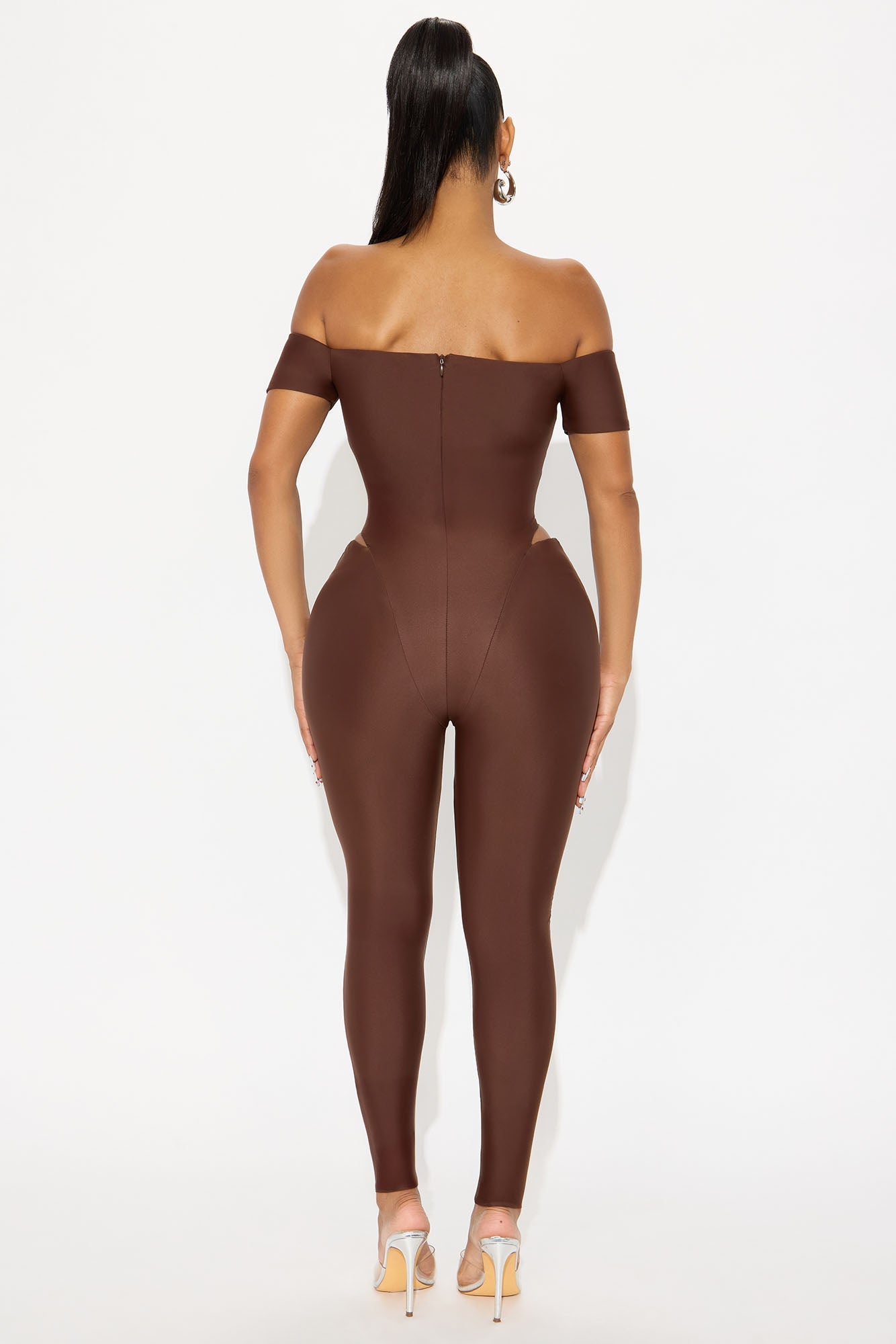 Isla Form Double Lined Jumpsuit - Chocolate