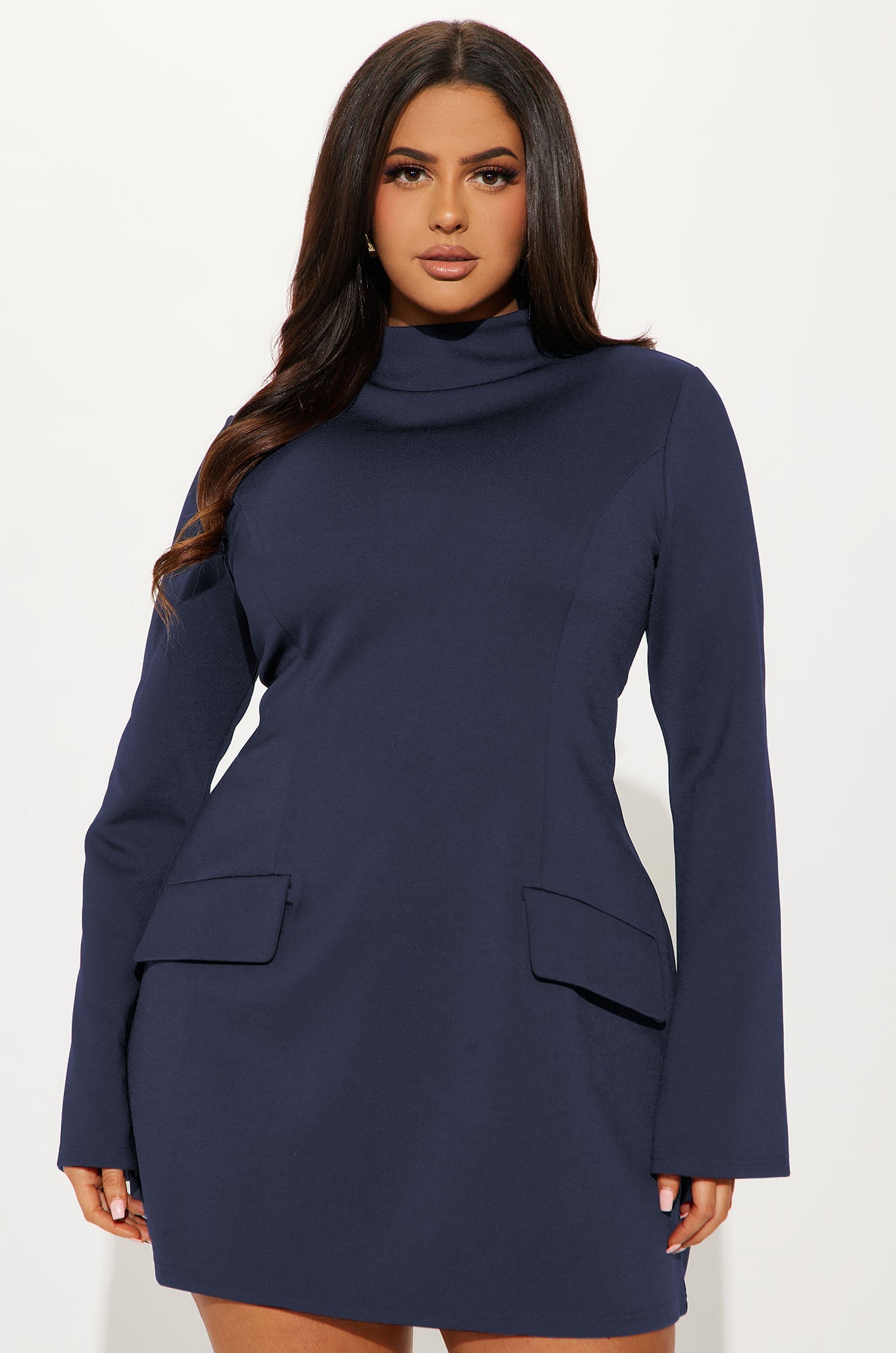 Above Average Ponte Mini Dress - Navy