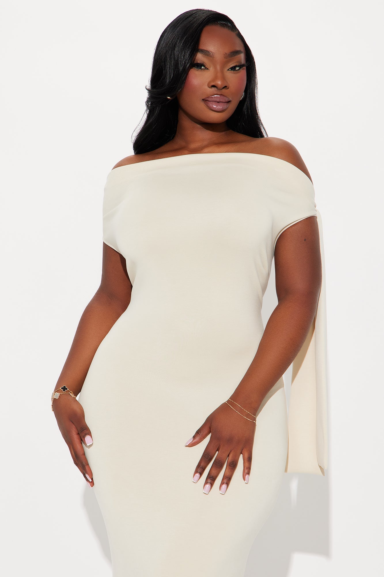 Paris Knotted Maxi Dress - Stone