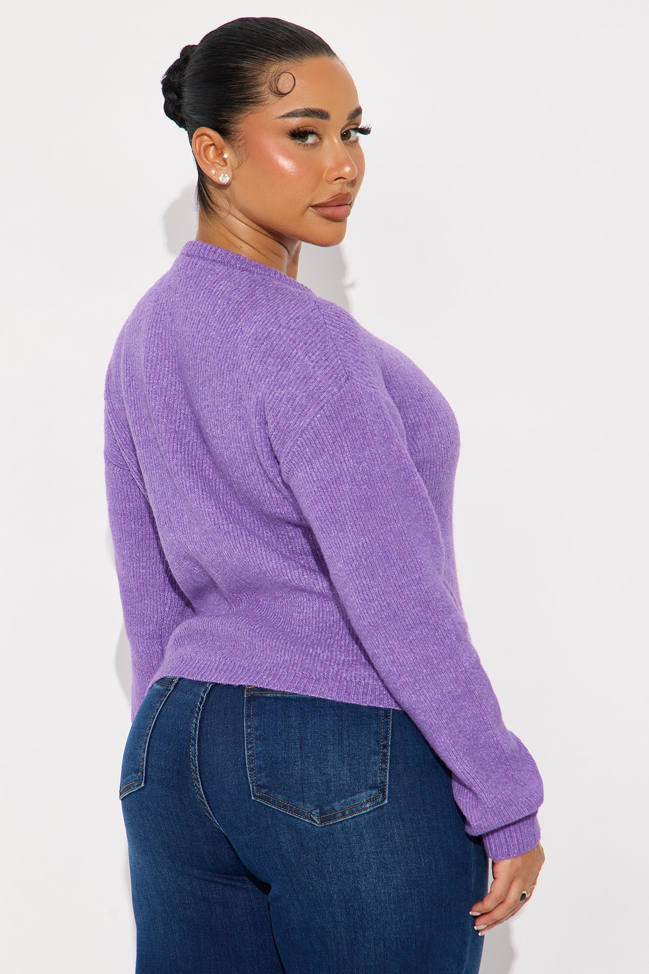 In Love With Fall Cardigan - Purple