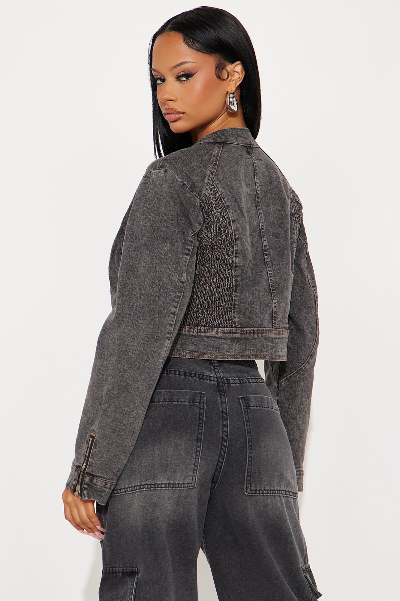Need For Speed Denim Moto Jacket - Black