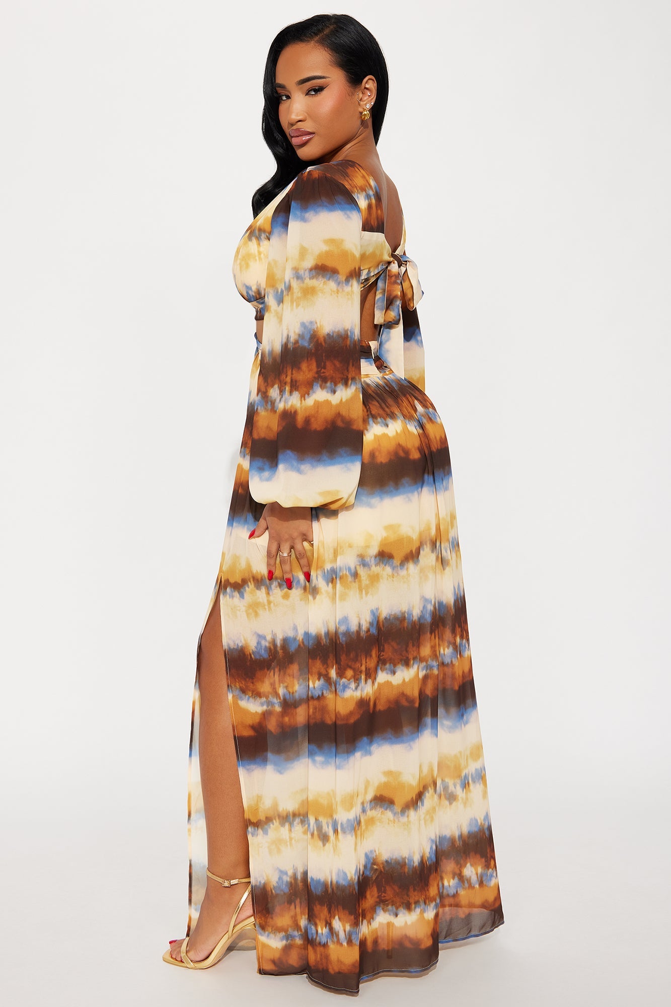 Delicate Drama Maxi Dress - Multi Color