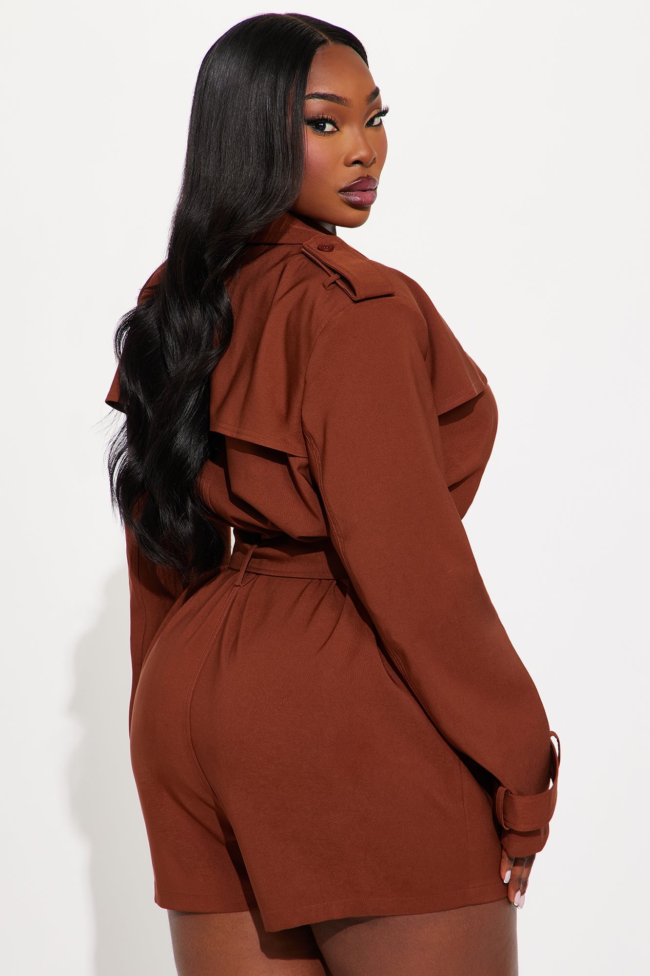 Jenner Blazer Romper - Mocha