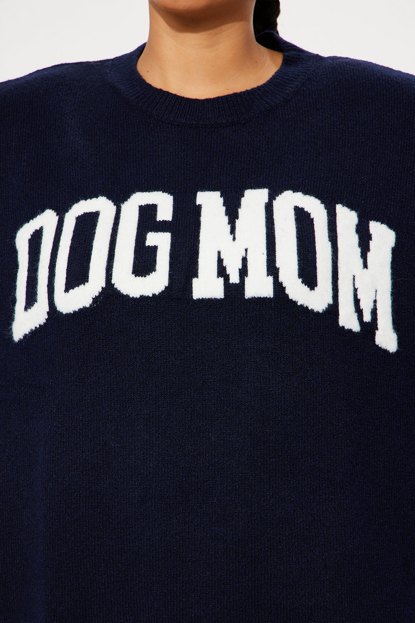Dog Mom Sweater - Navy/combo