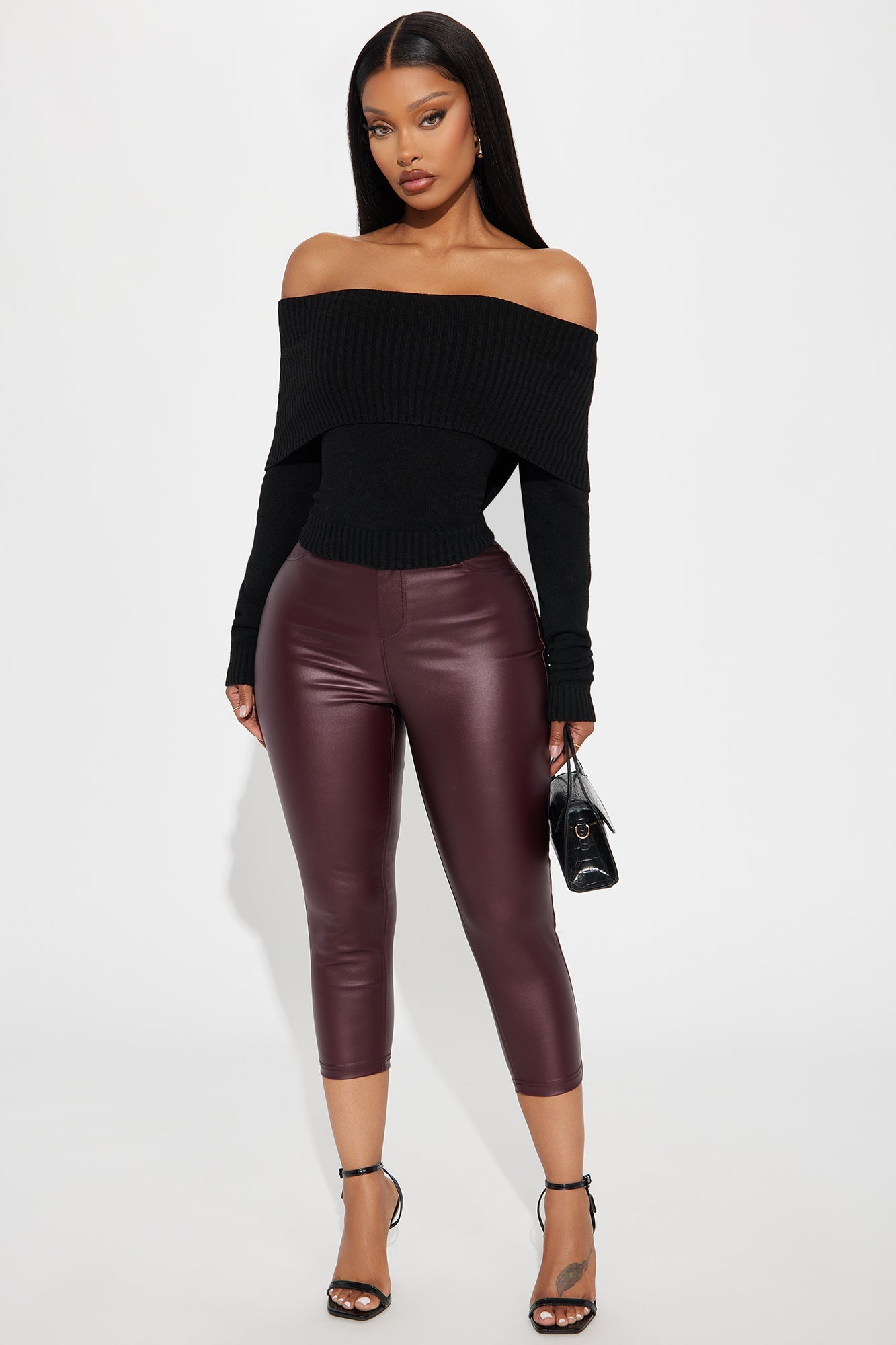 Layla Off Shoulder Sweater - Black