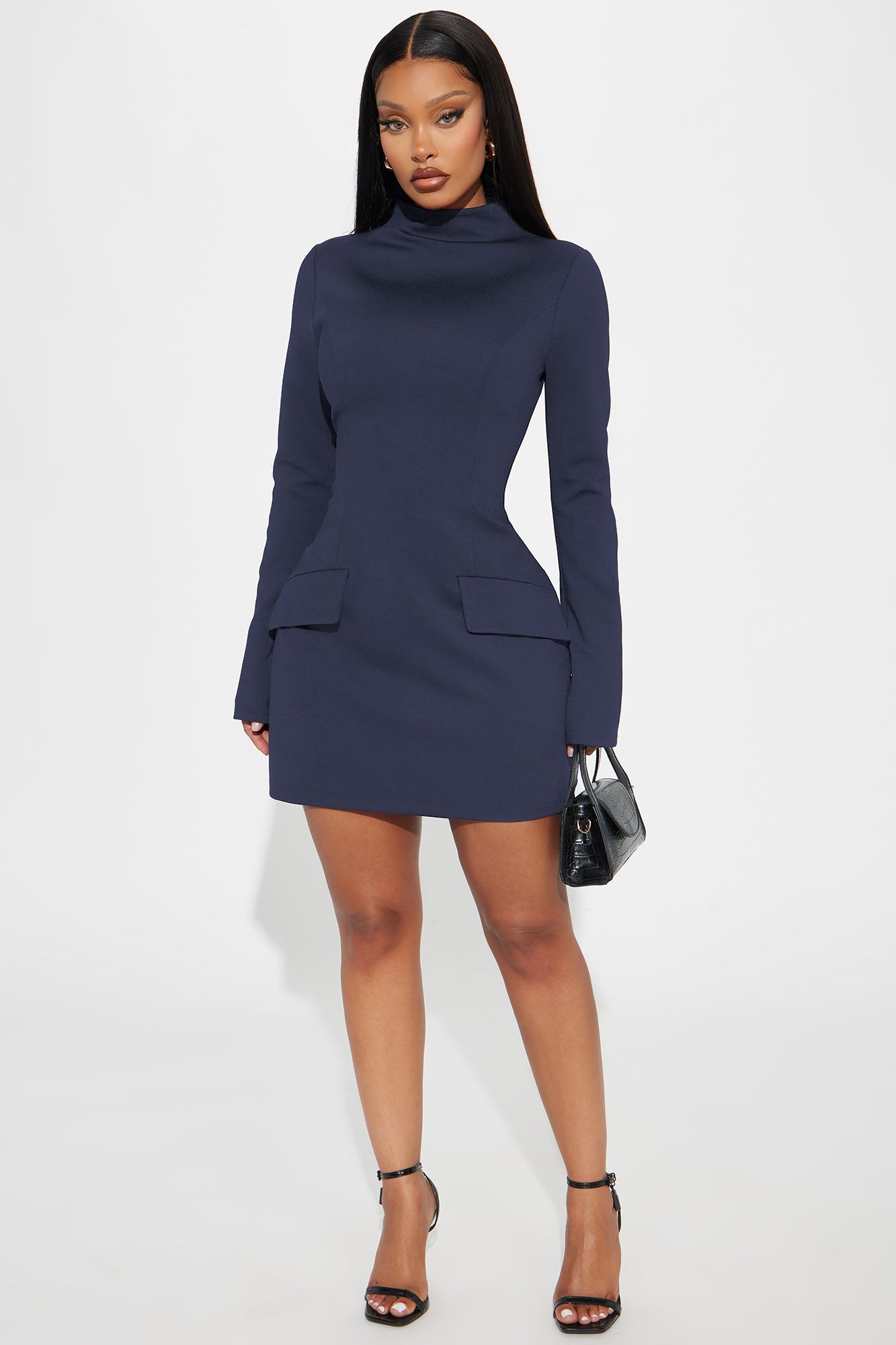 Above Average Ponte Mini Dress - Navy