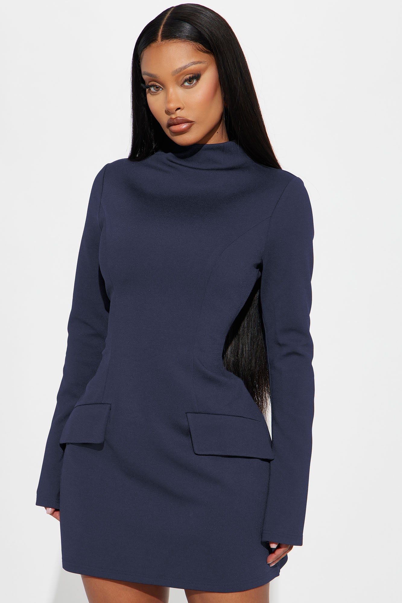 Above Average Ponte Mini Dress - Navy