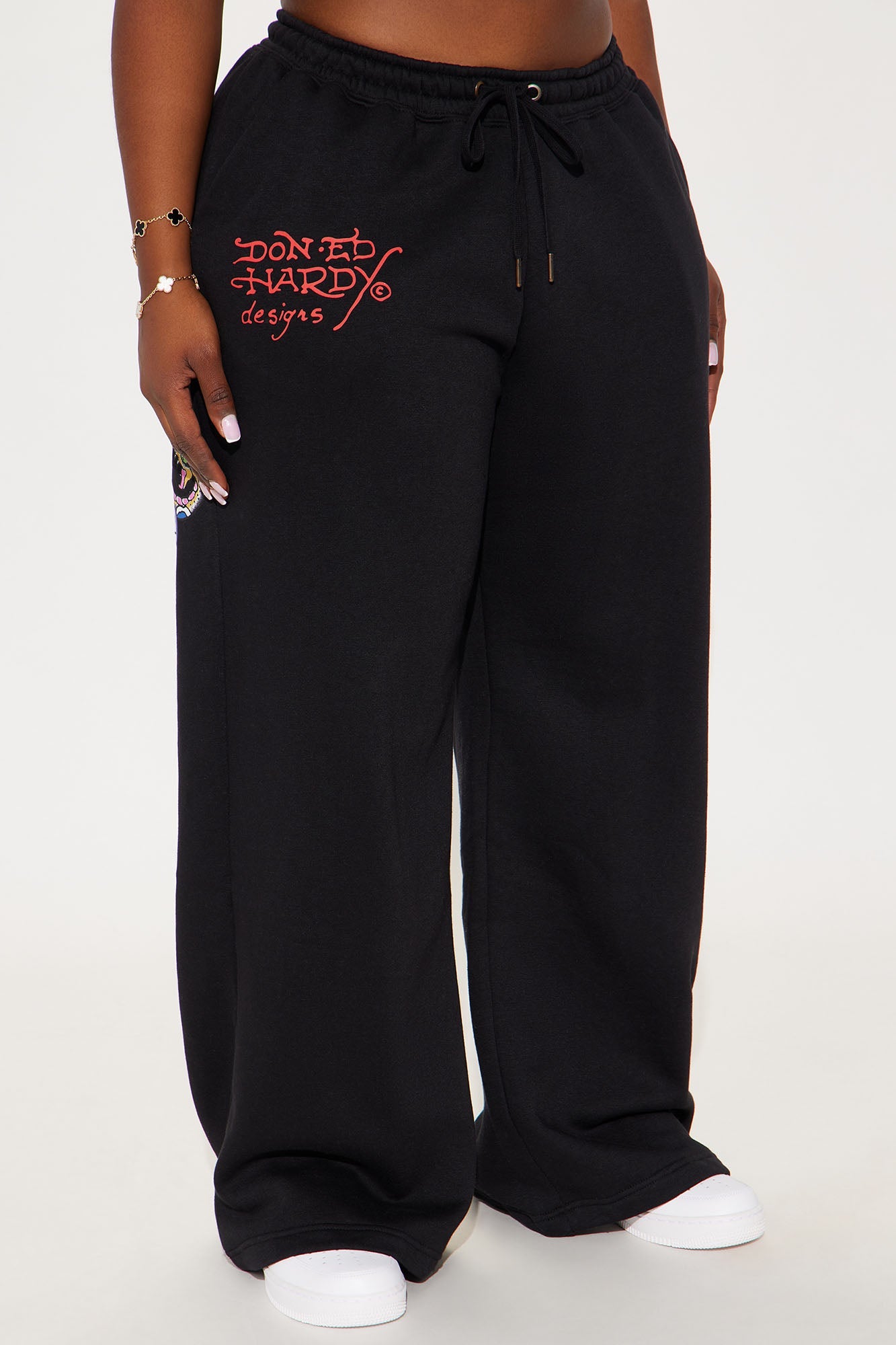 Ed Hardy NYC Wide Leg Pant - Black