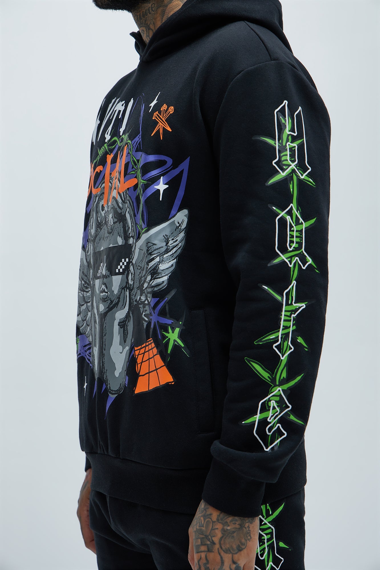 Love The Hate Hoodie - Black