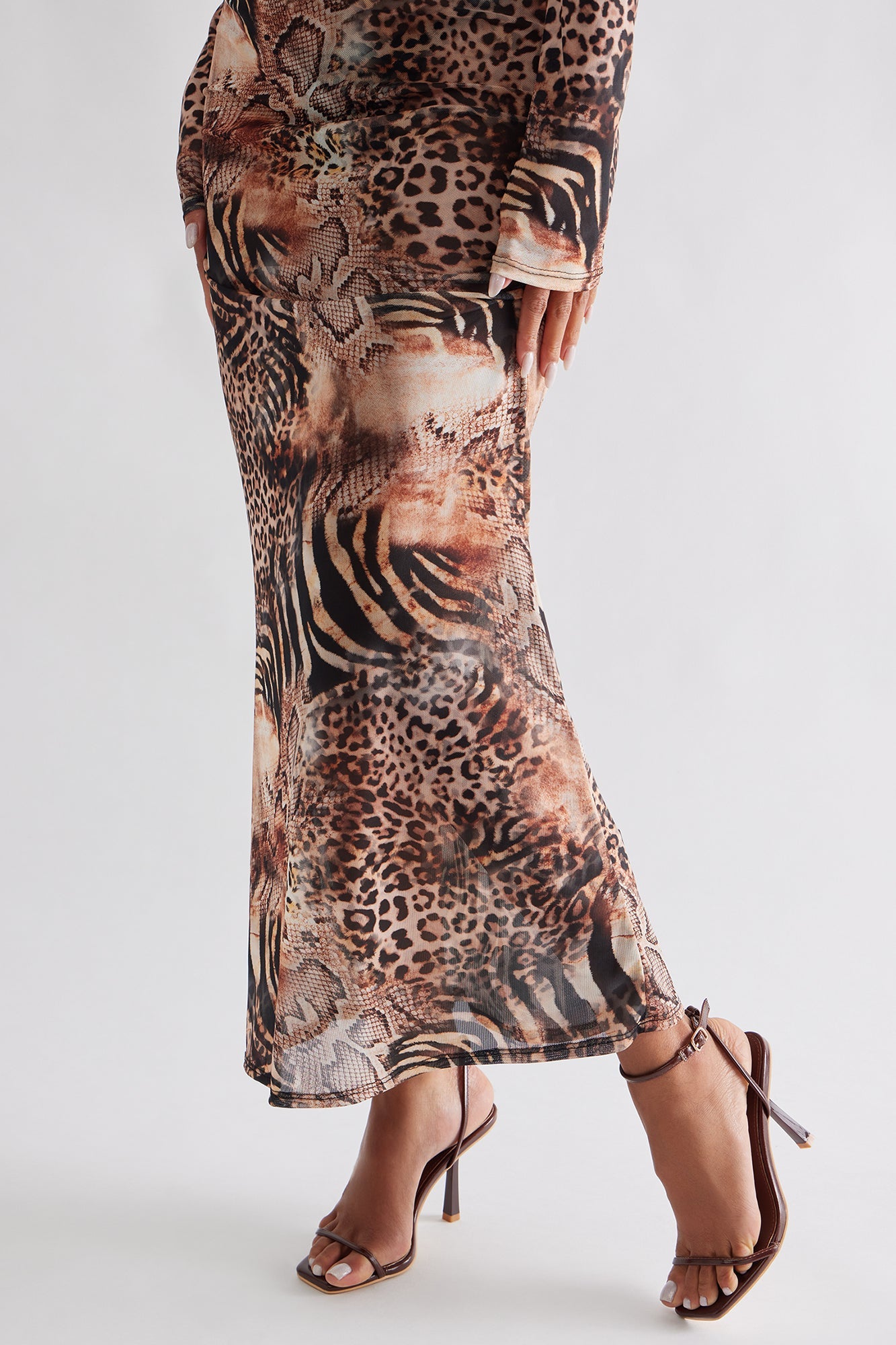 Ziva Ankle Strap Heels - Chocolate