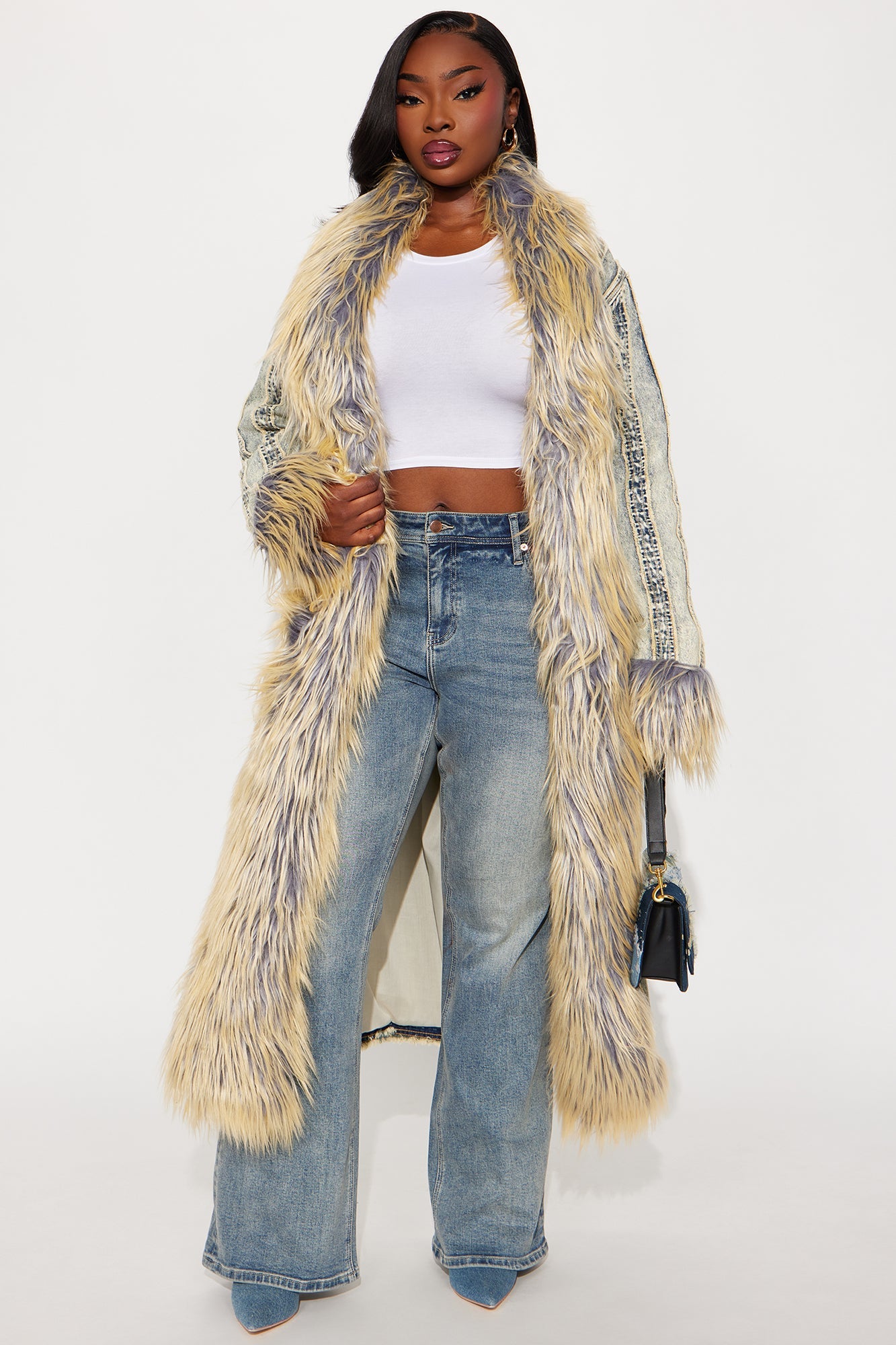 Love Me Not Washed Denim Coat - Vintage Wash