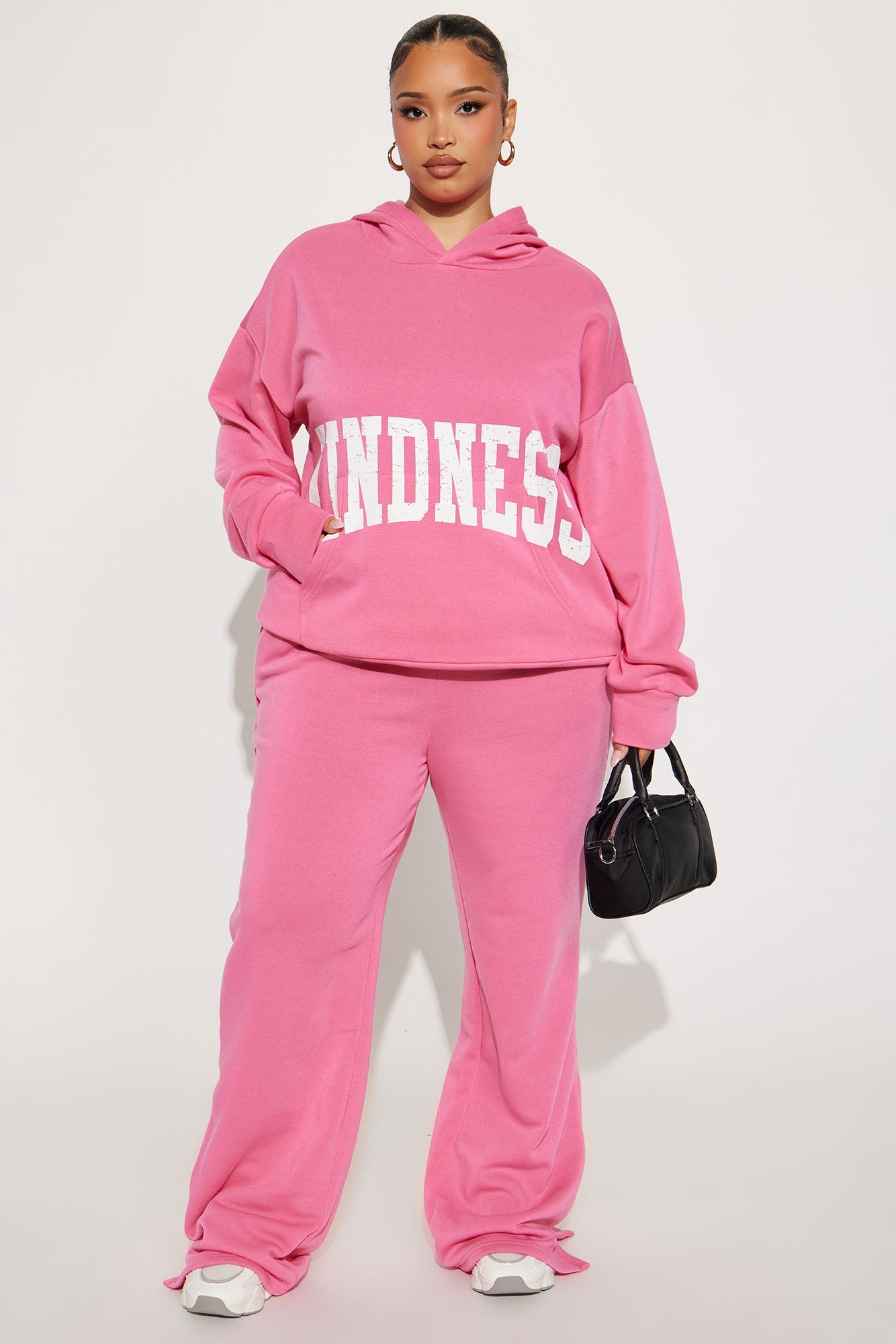 Setting Intentions Fleece Sweatsuit Set - Pink