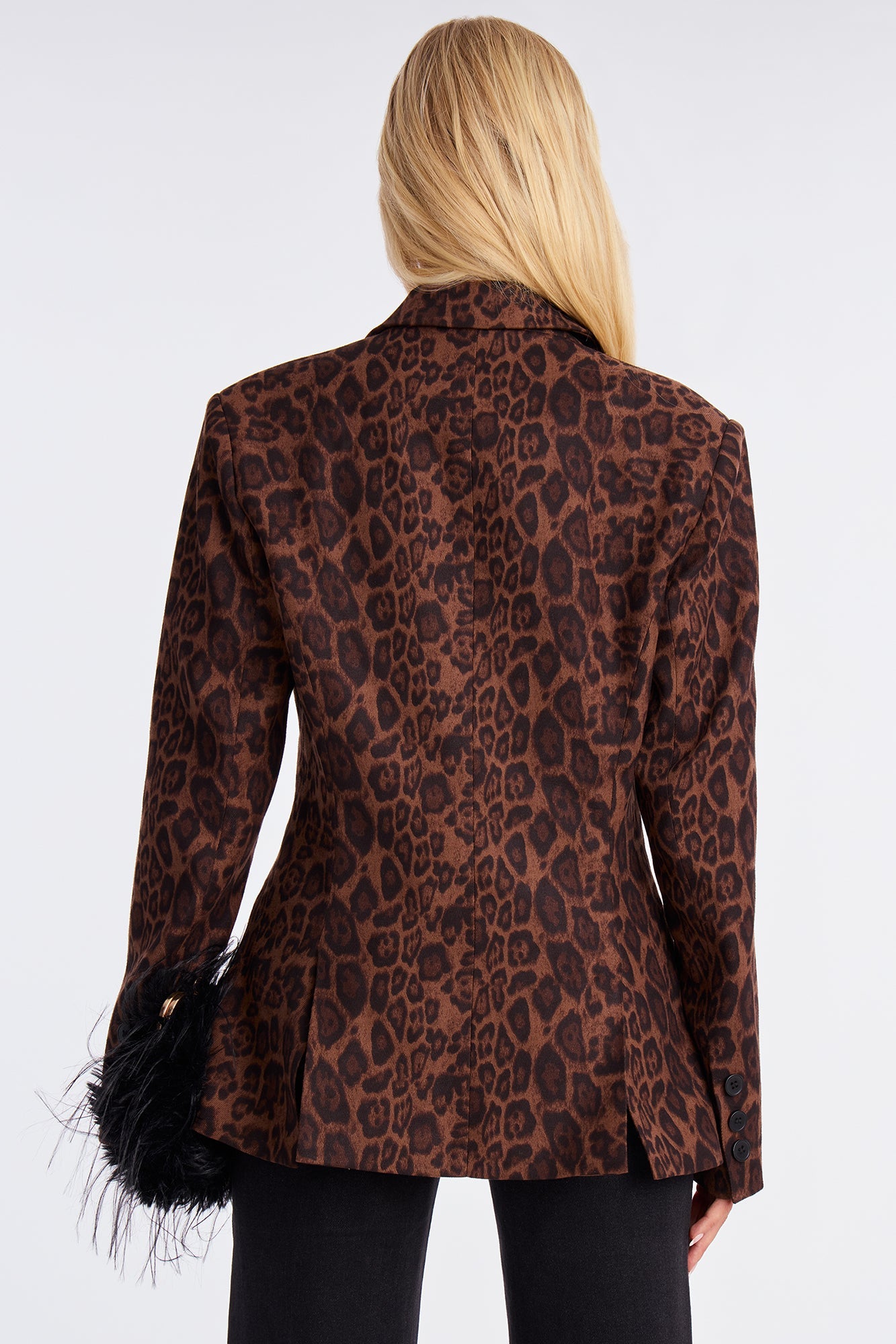 Leah Leopard Hourglass Blazer - Leopard