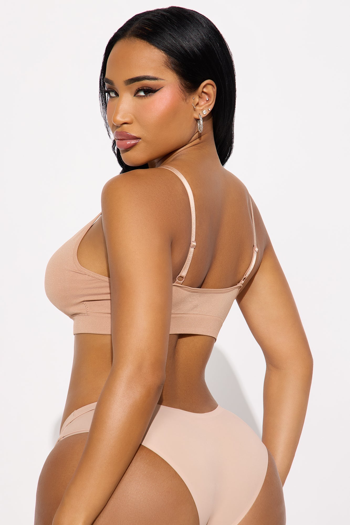 Smooth And Ready Seamless Triangle Bralette - Taupe