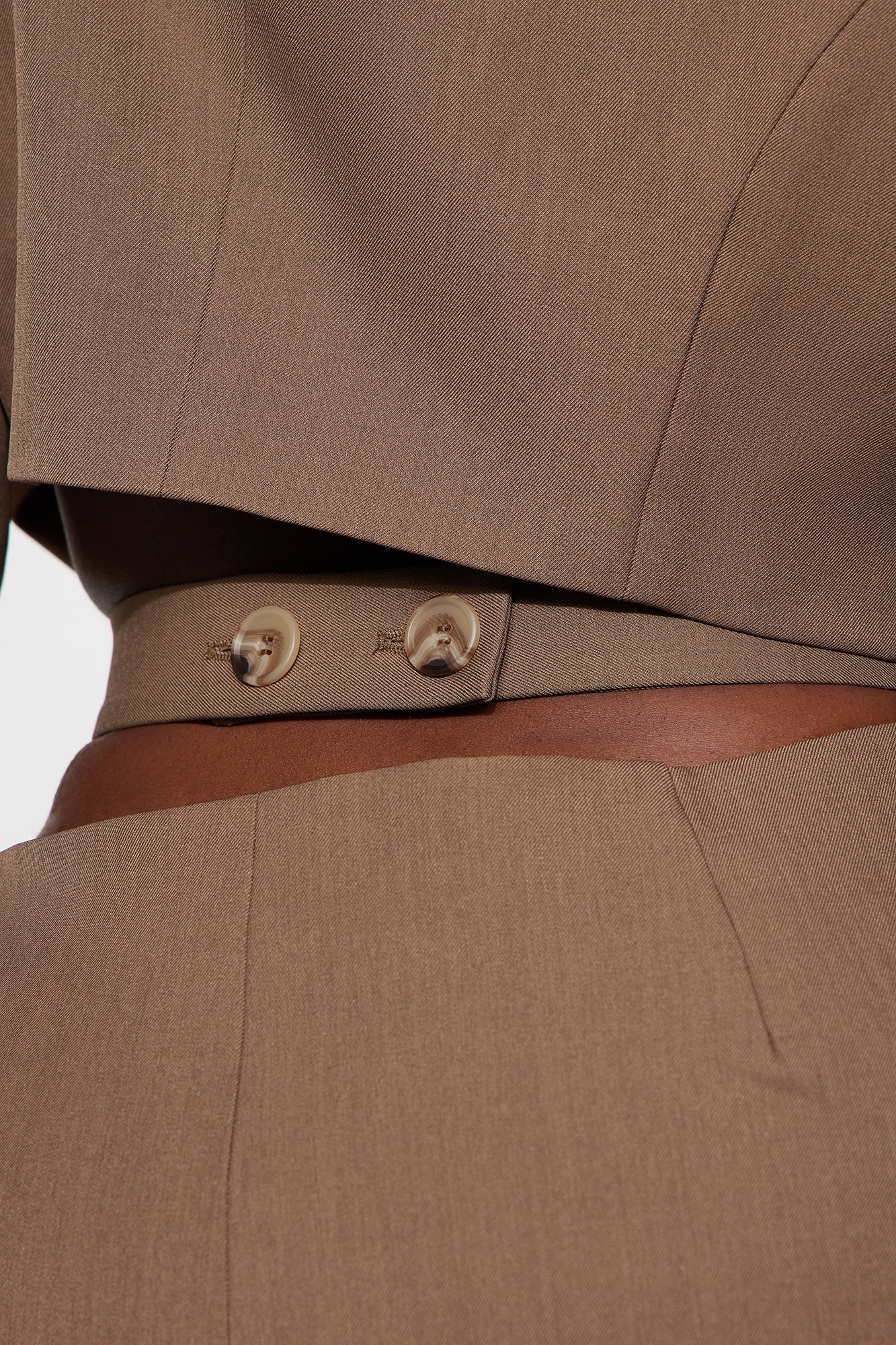 The Corey Cutout Blazer - Mocha