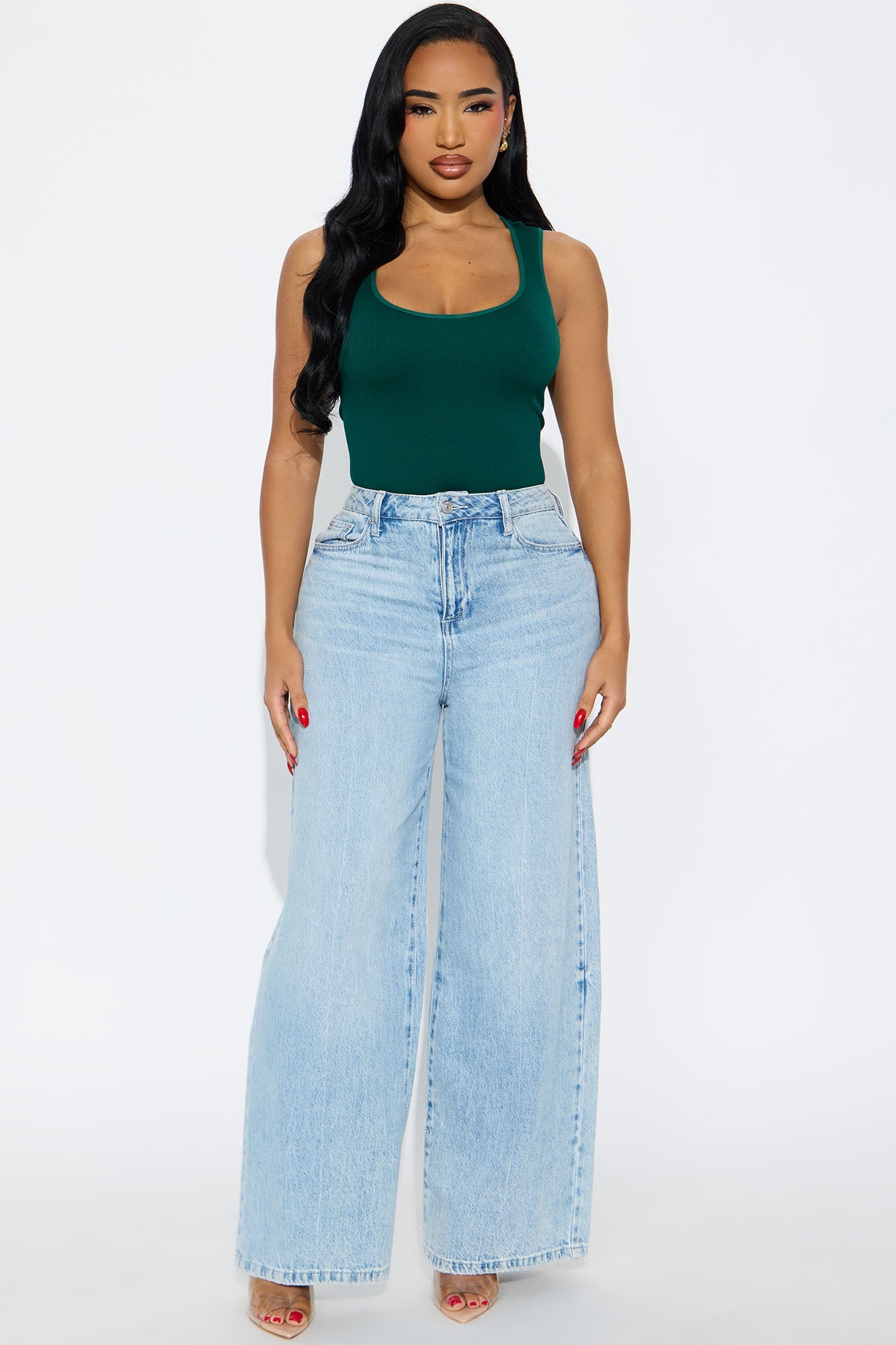 Cindy Seamless Bodysuit - Hunter Green