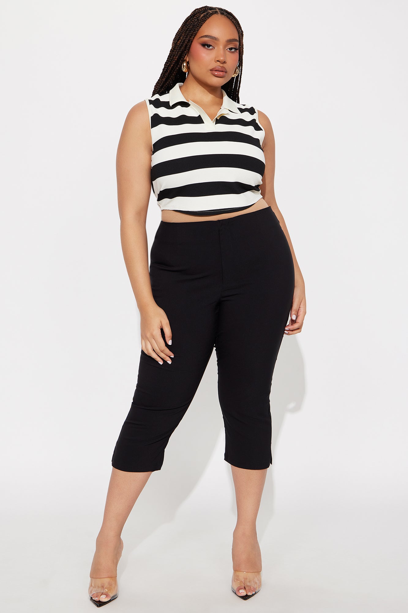Slim Chances Skinny Capri Pant - Black