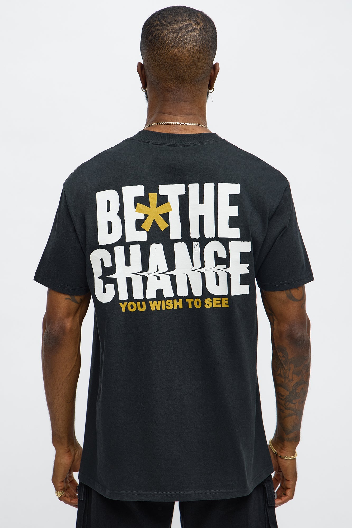 Be The Change Short Sleeve Tee - Black