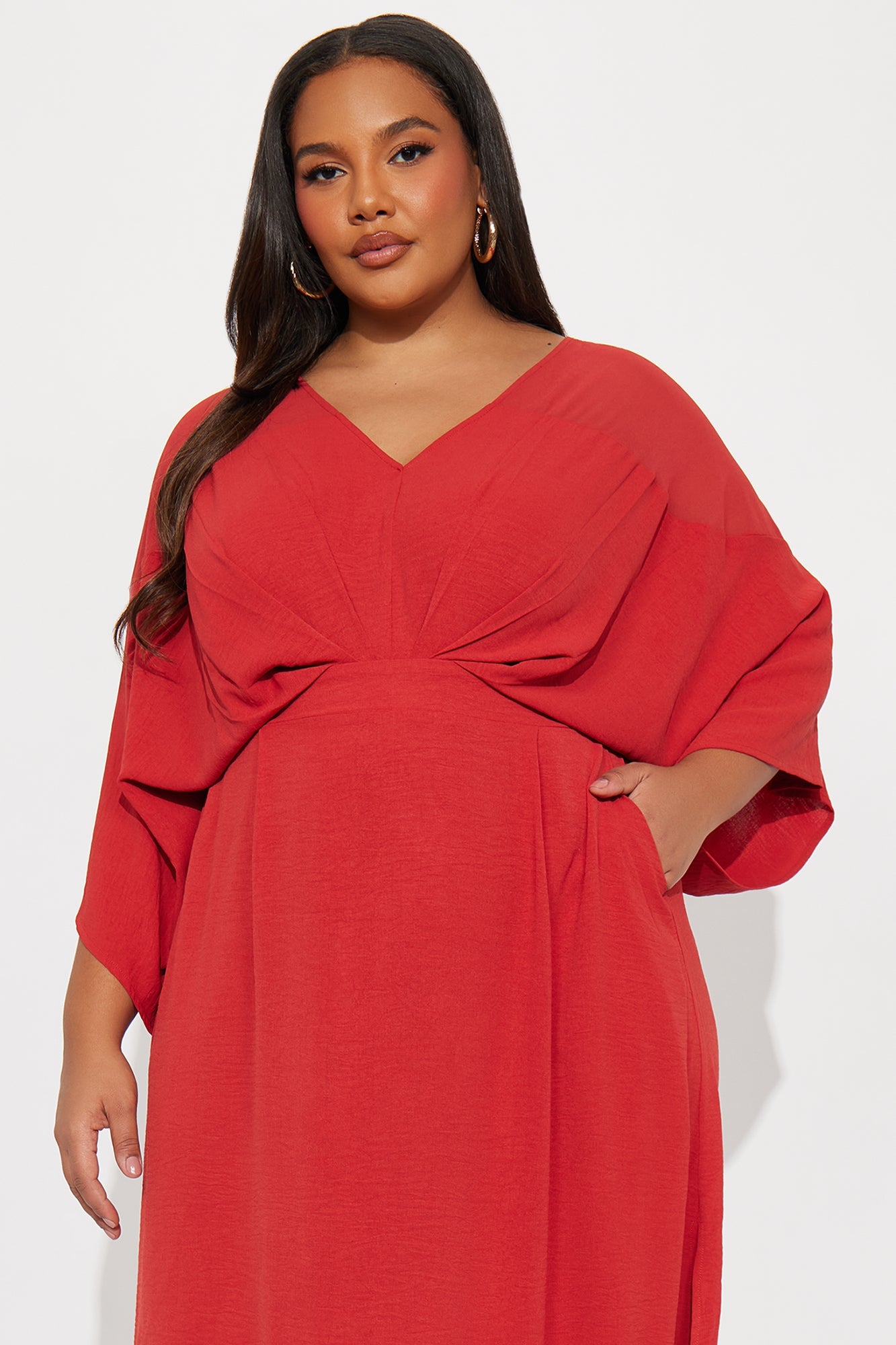 Tove Long Sleeve Maxi Dress - Rust