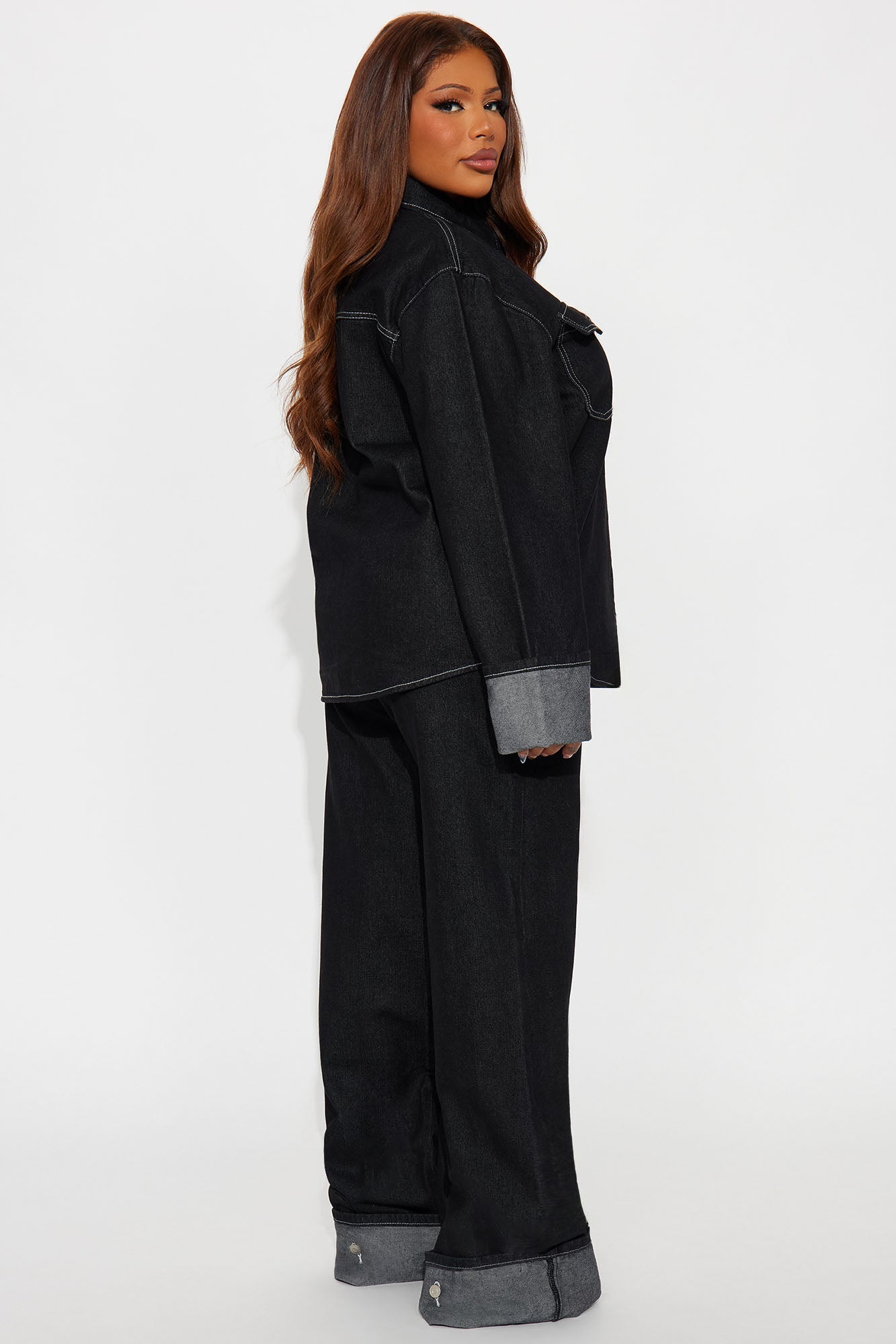 Nova Denim Pant Set - Dark Denim