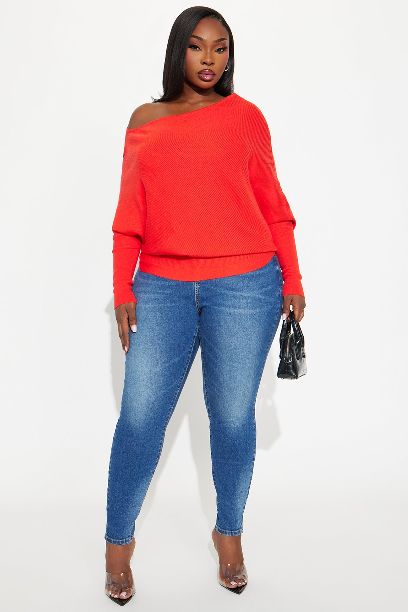 Karly Sweater - Tomato Red