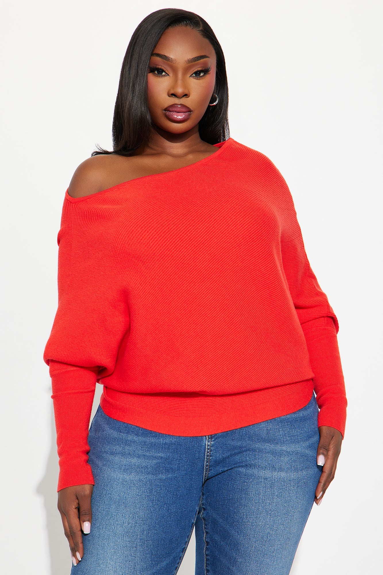 Karly Sweater - Tomato Red