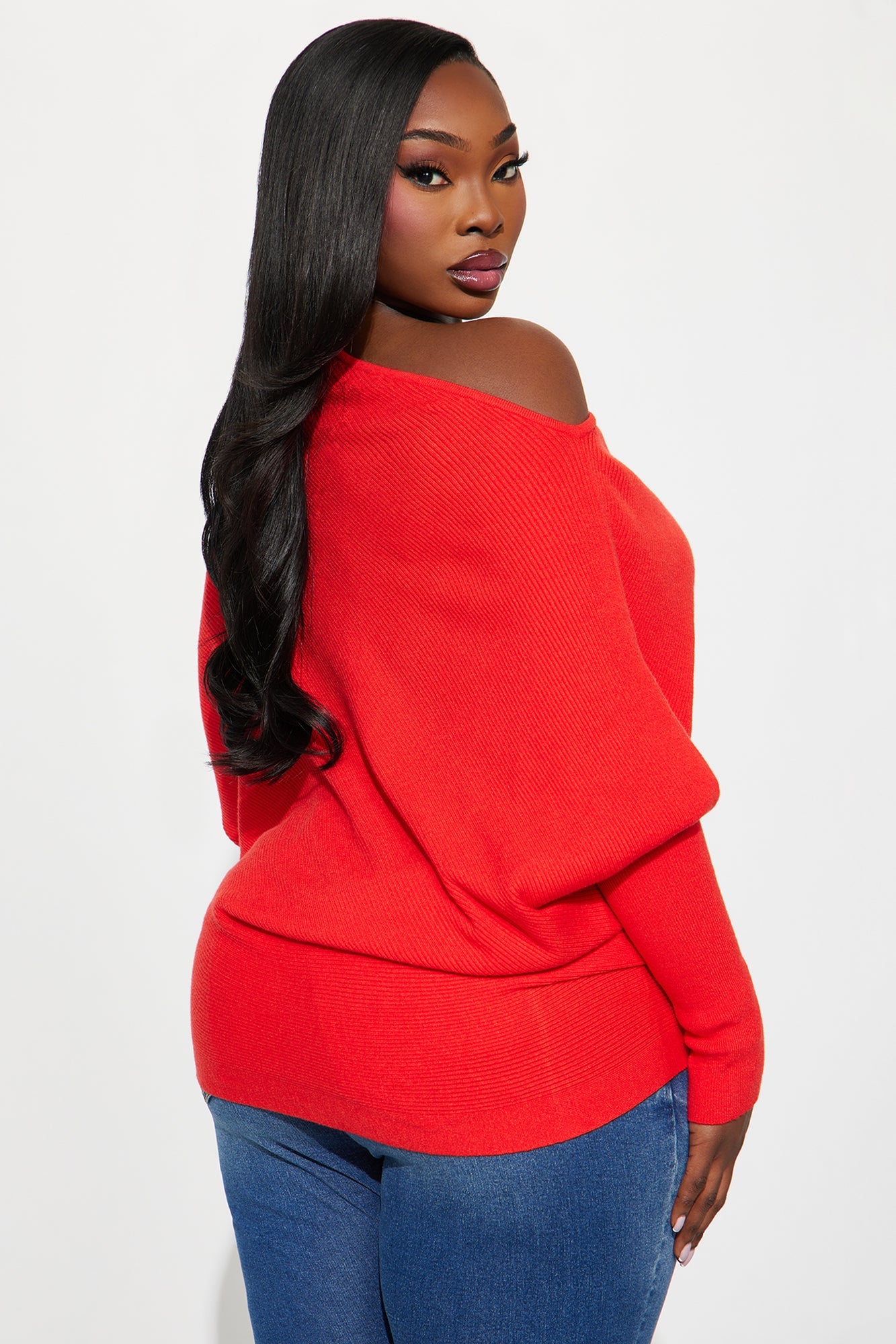 Karly Sweater - Tomato Red