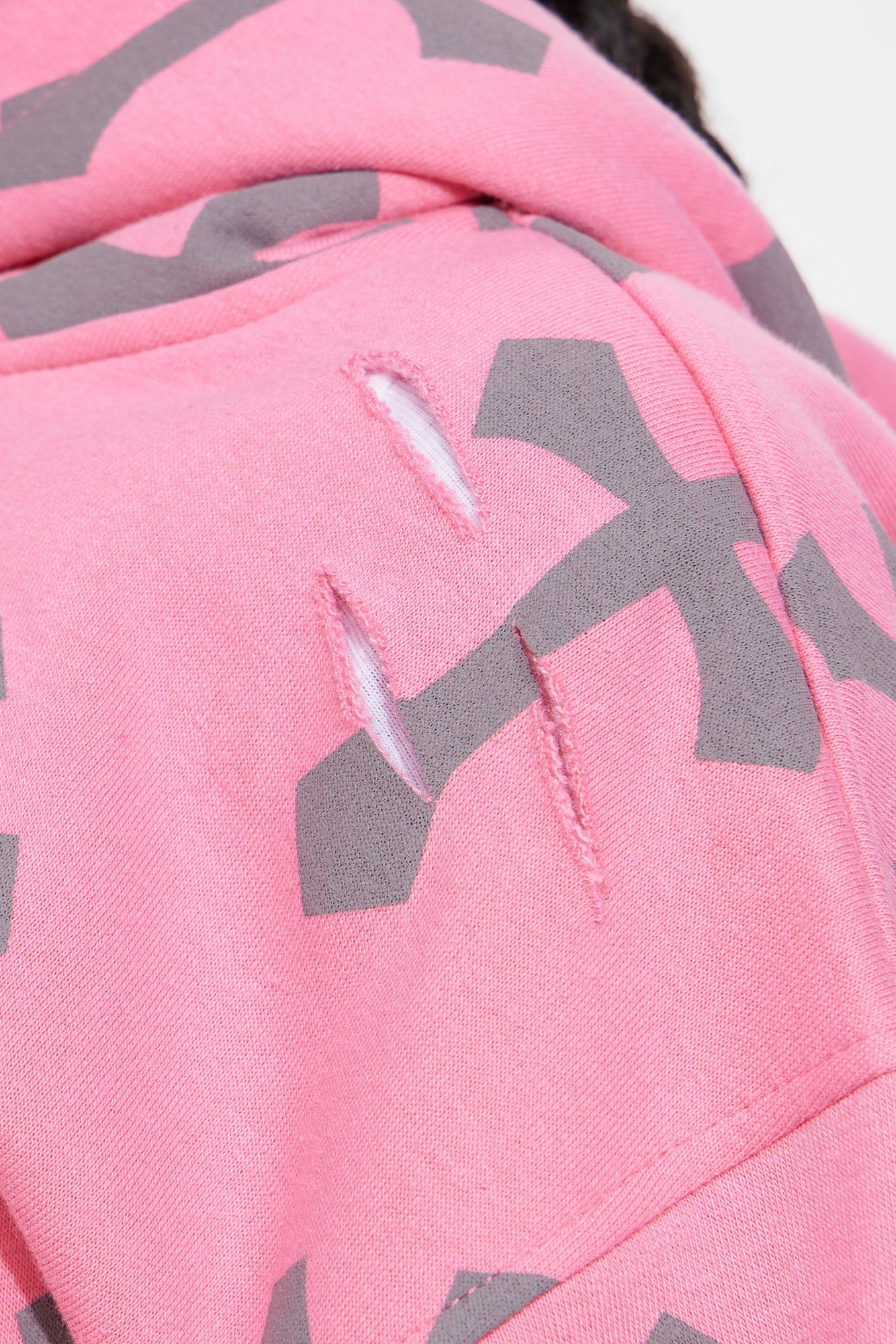 Mini Faith In Me Cropped Hoodie - Pink