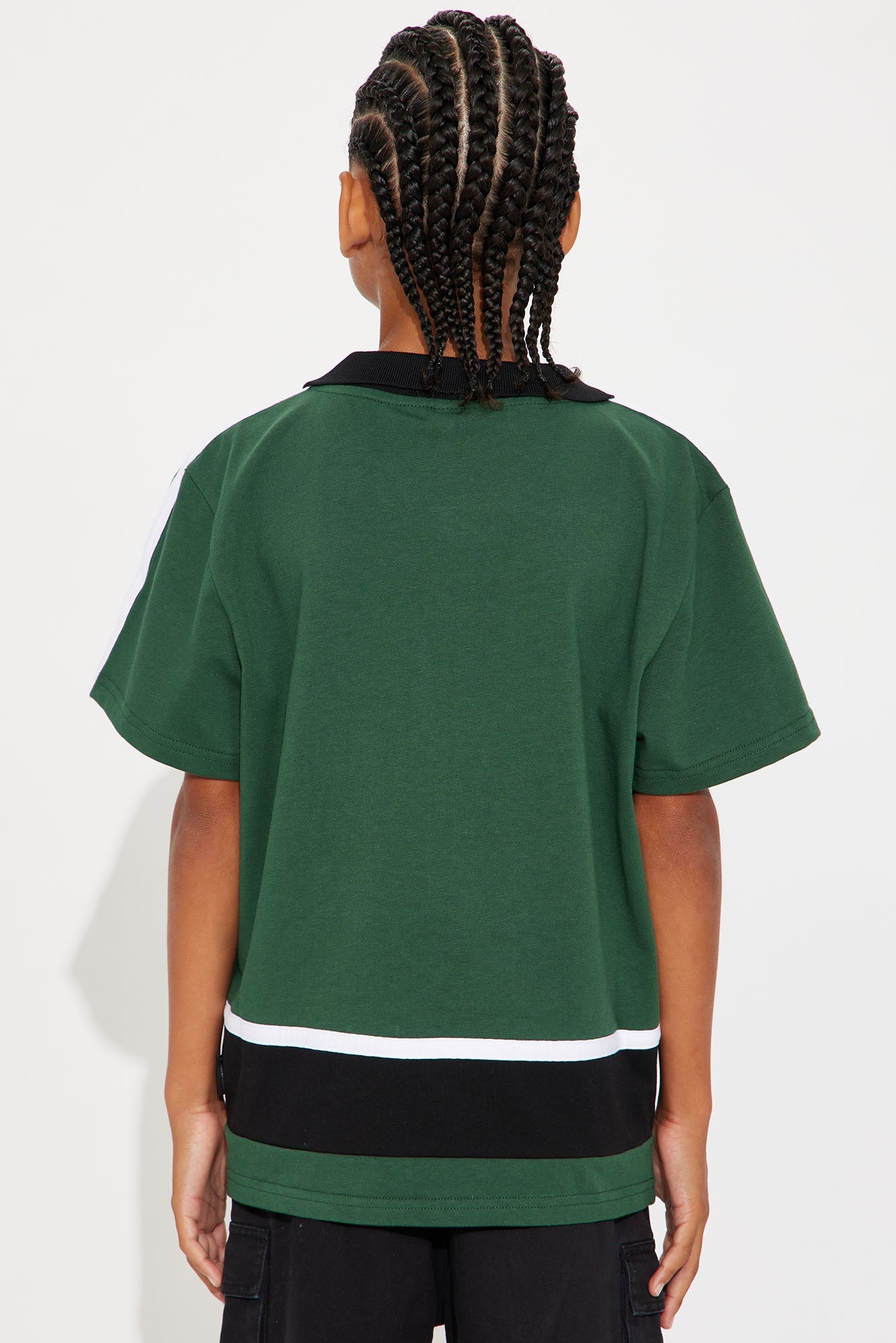 Mini Southpole Relaxed Fit Collared Graphic Shirt - Olive