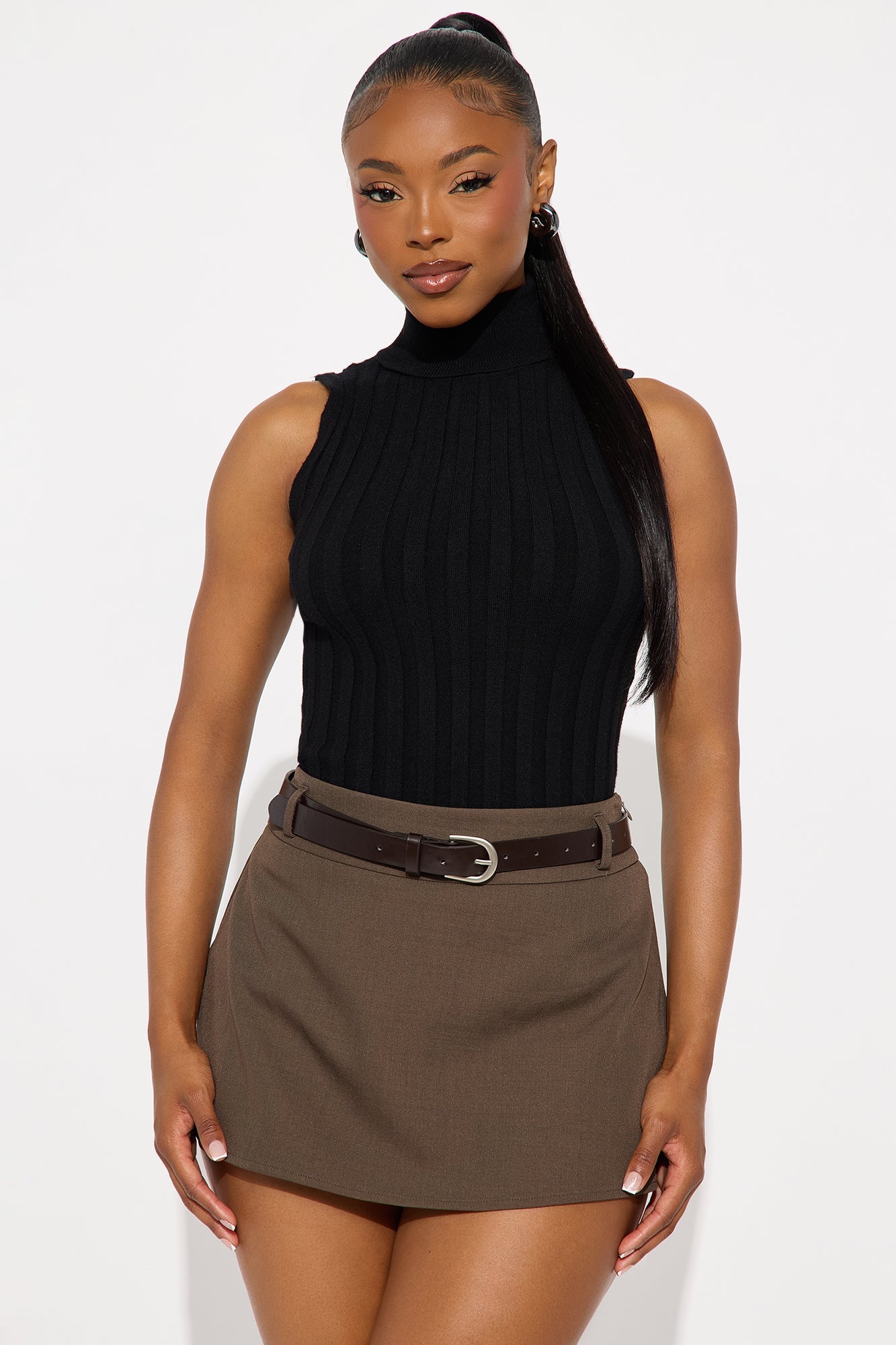 Your Best Friend Pullover Sweater Top - Black