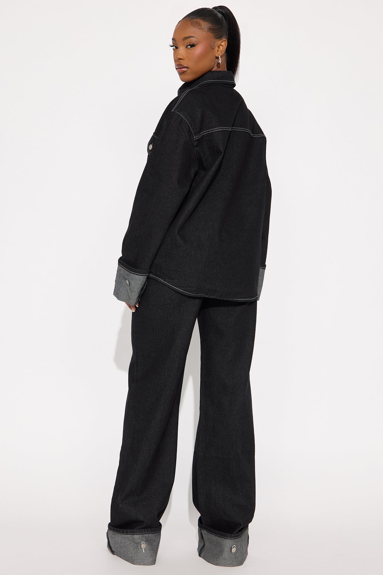Nova Denim Pant Set - Dark Denim