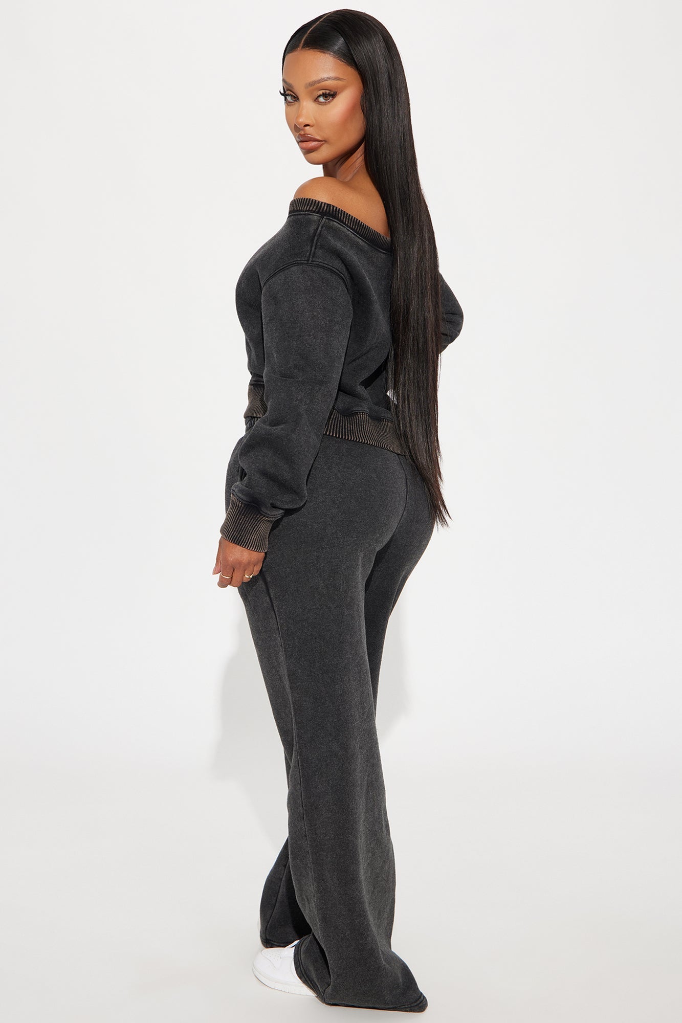 Sammie Fleece Pant Set - Black
