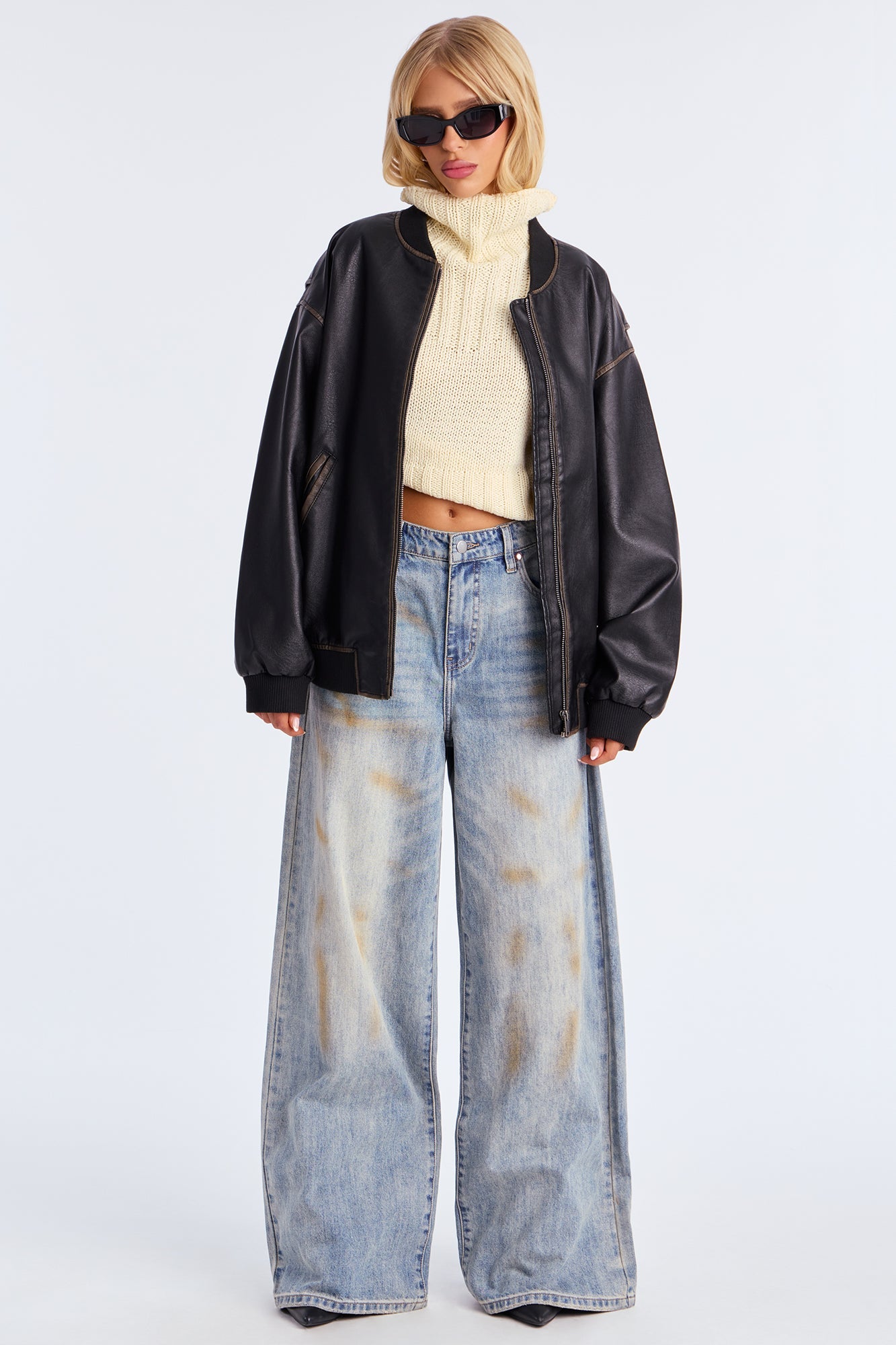 Most Wanted Baggy Tinted Jeans - Vintage Wash