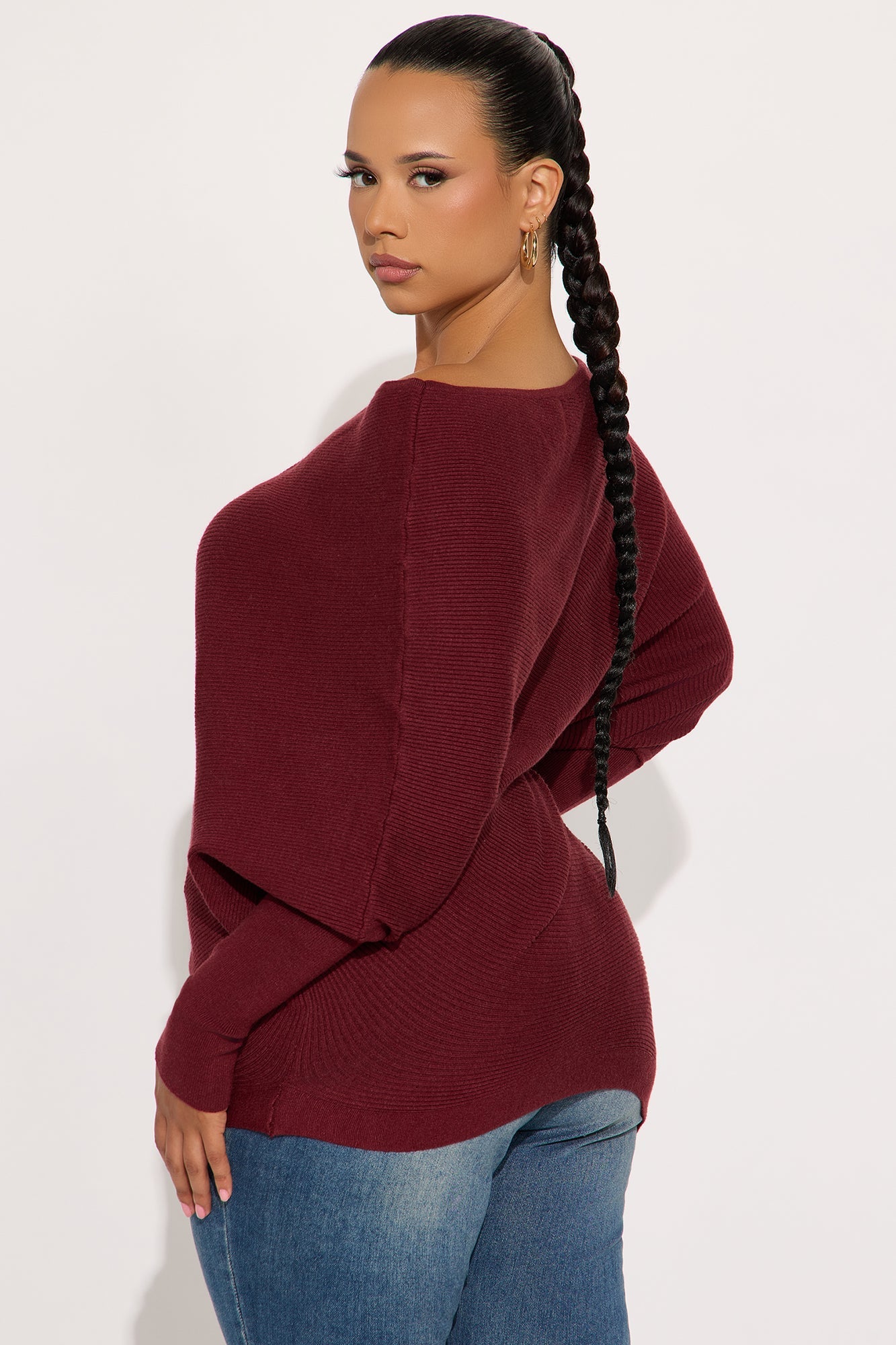 Karly Sweater - Wine