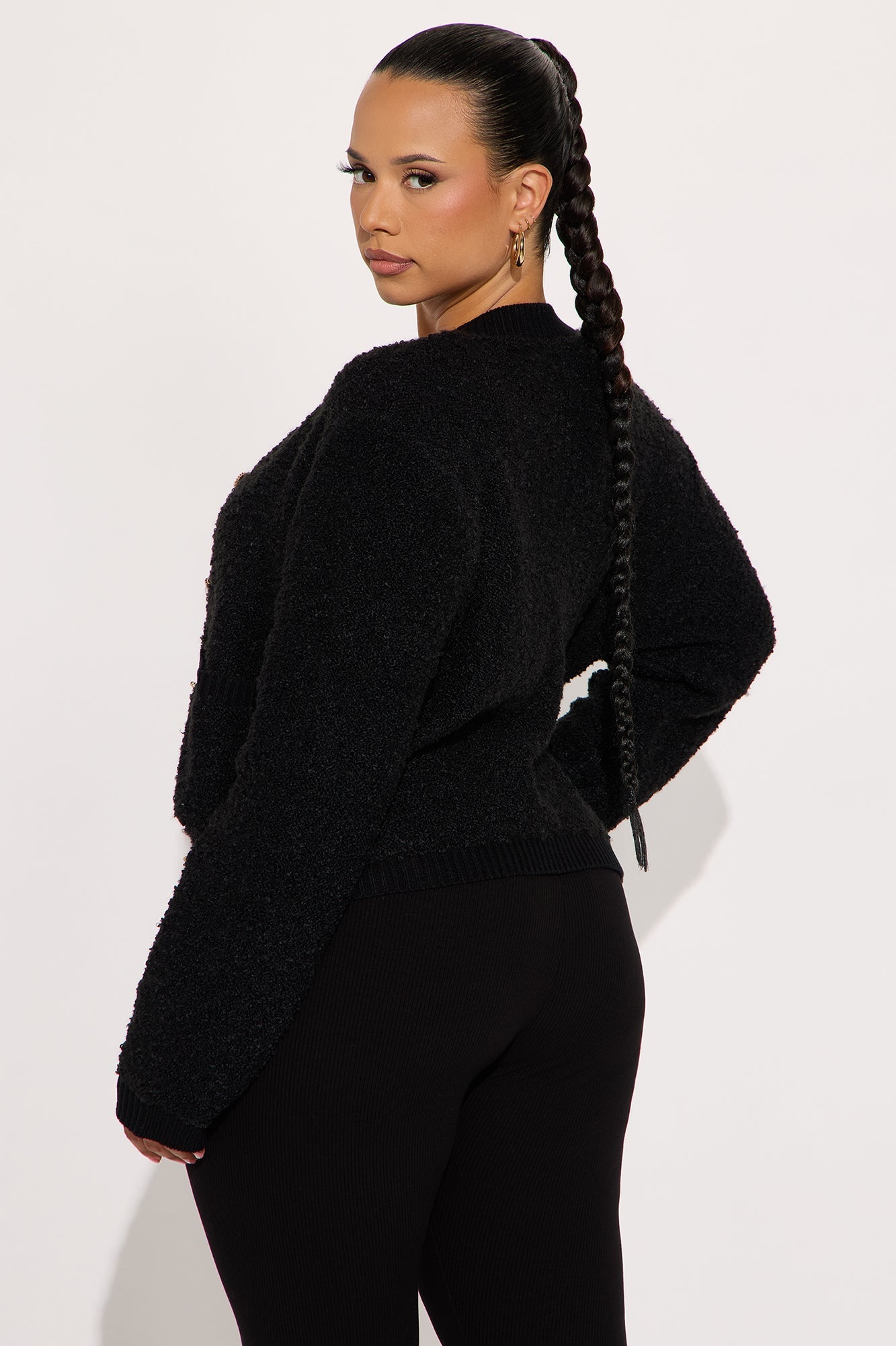 Sweet Tea Hardware 2 Piece Cardigan - Black