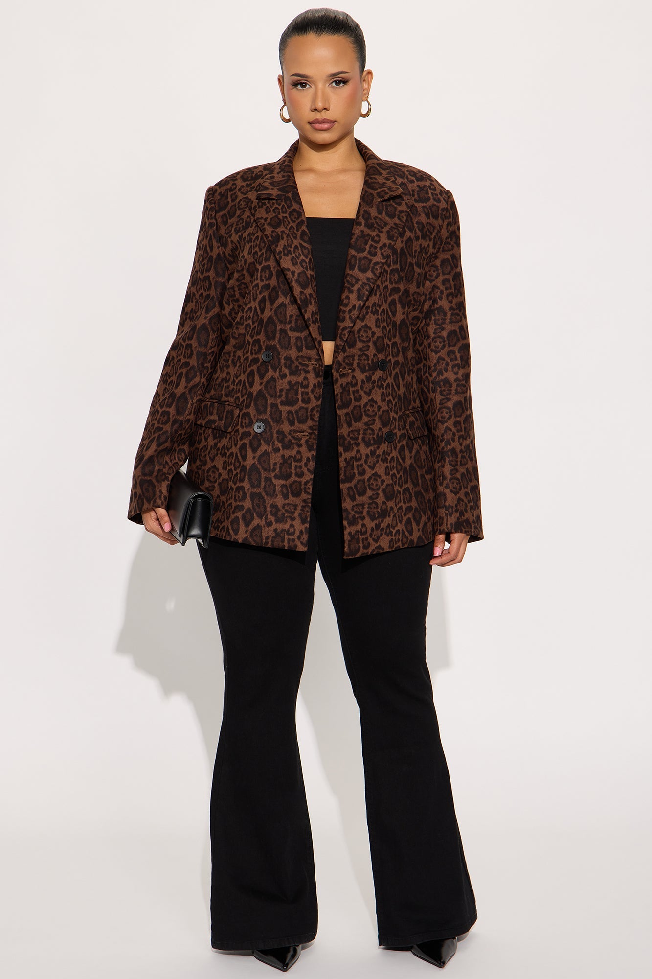 Leah Leopard Hourglass Blazer - Leopard