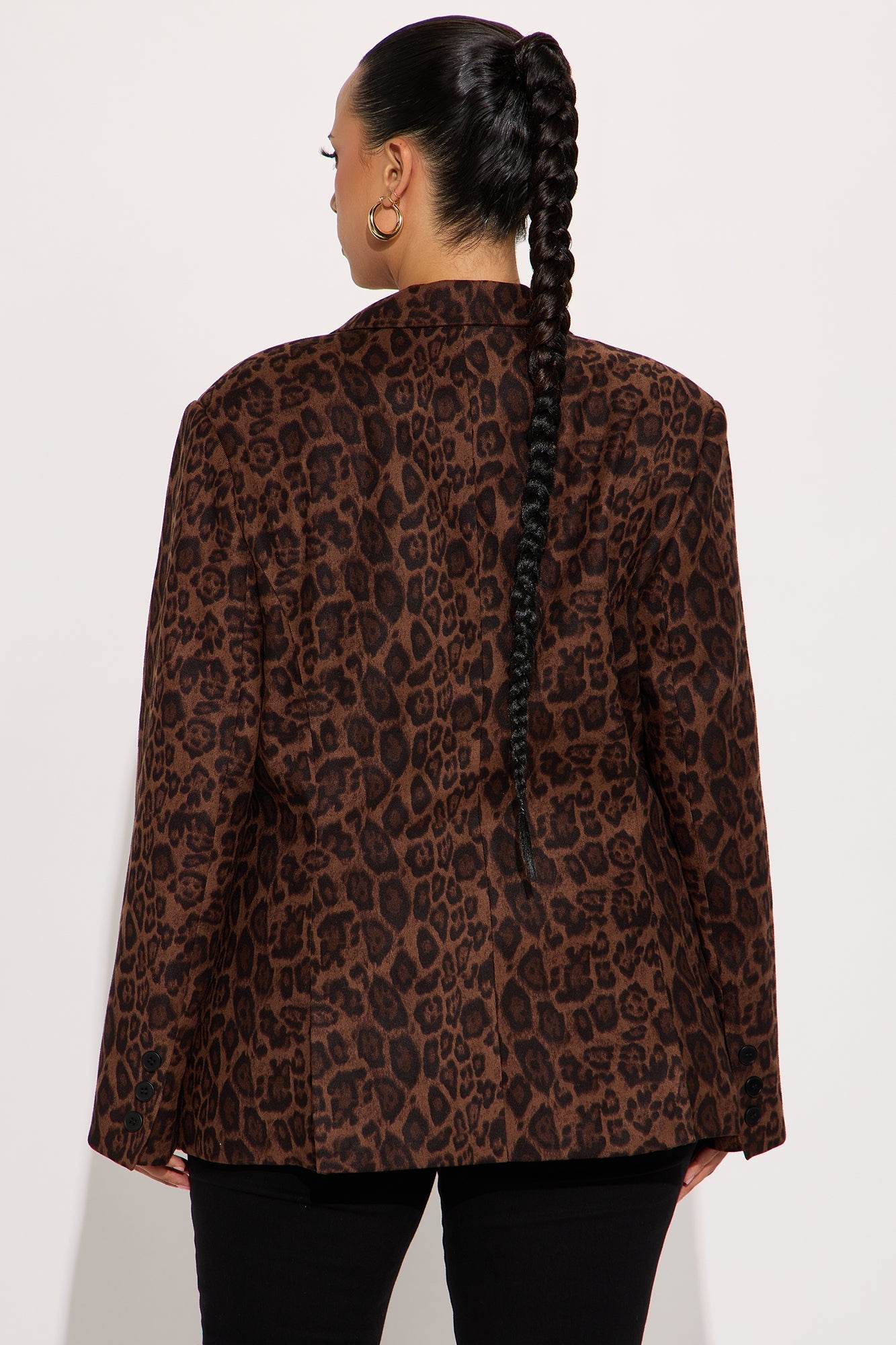 Leah Leopard Hourglass Blazer - Leopard