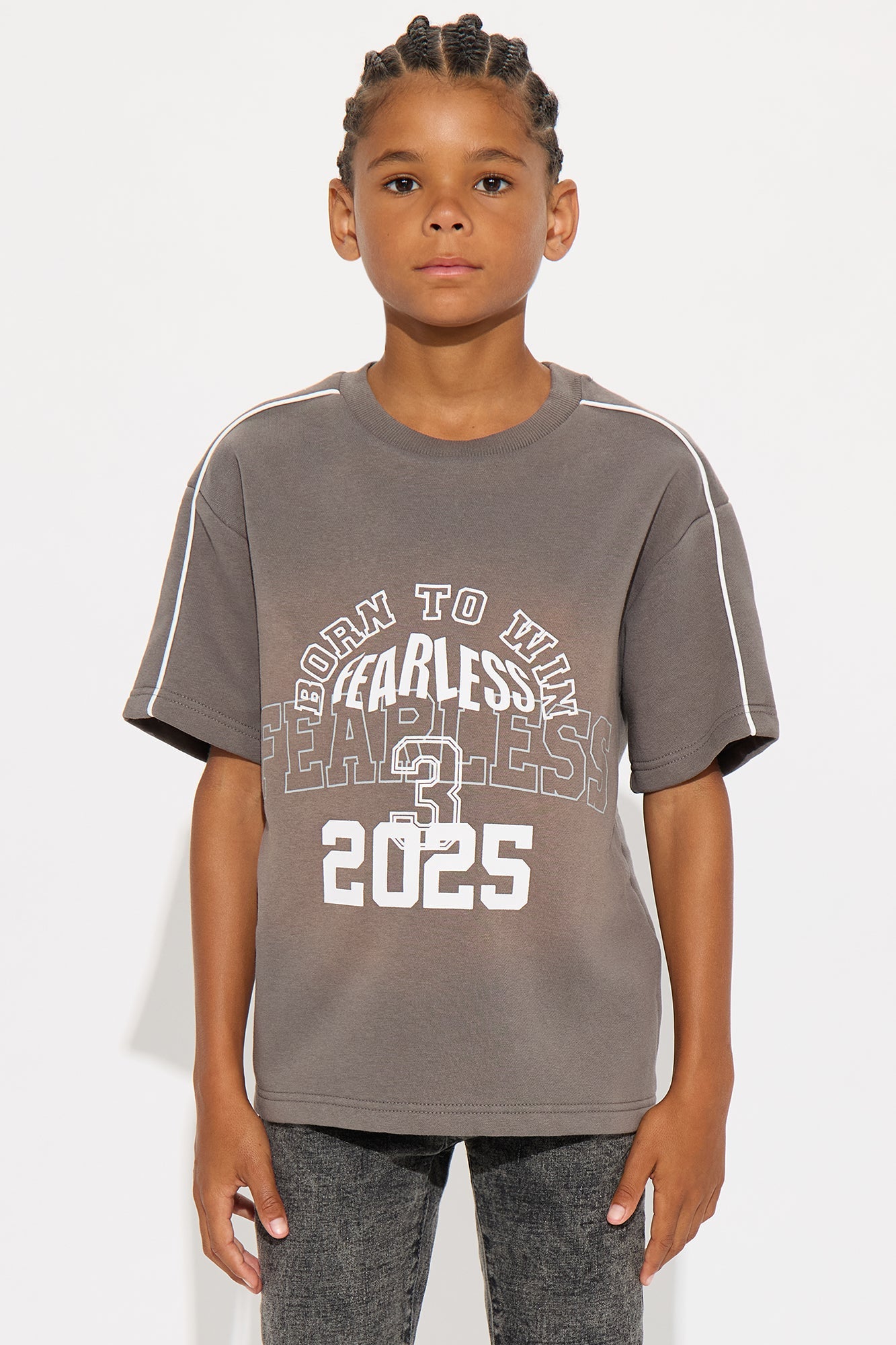 Mini Tyson Just Go With It Short Sleeve Tee - Dark Grey