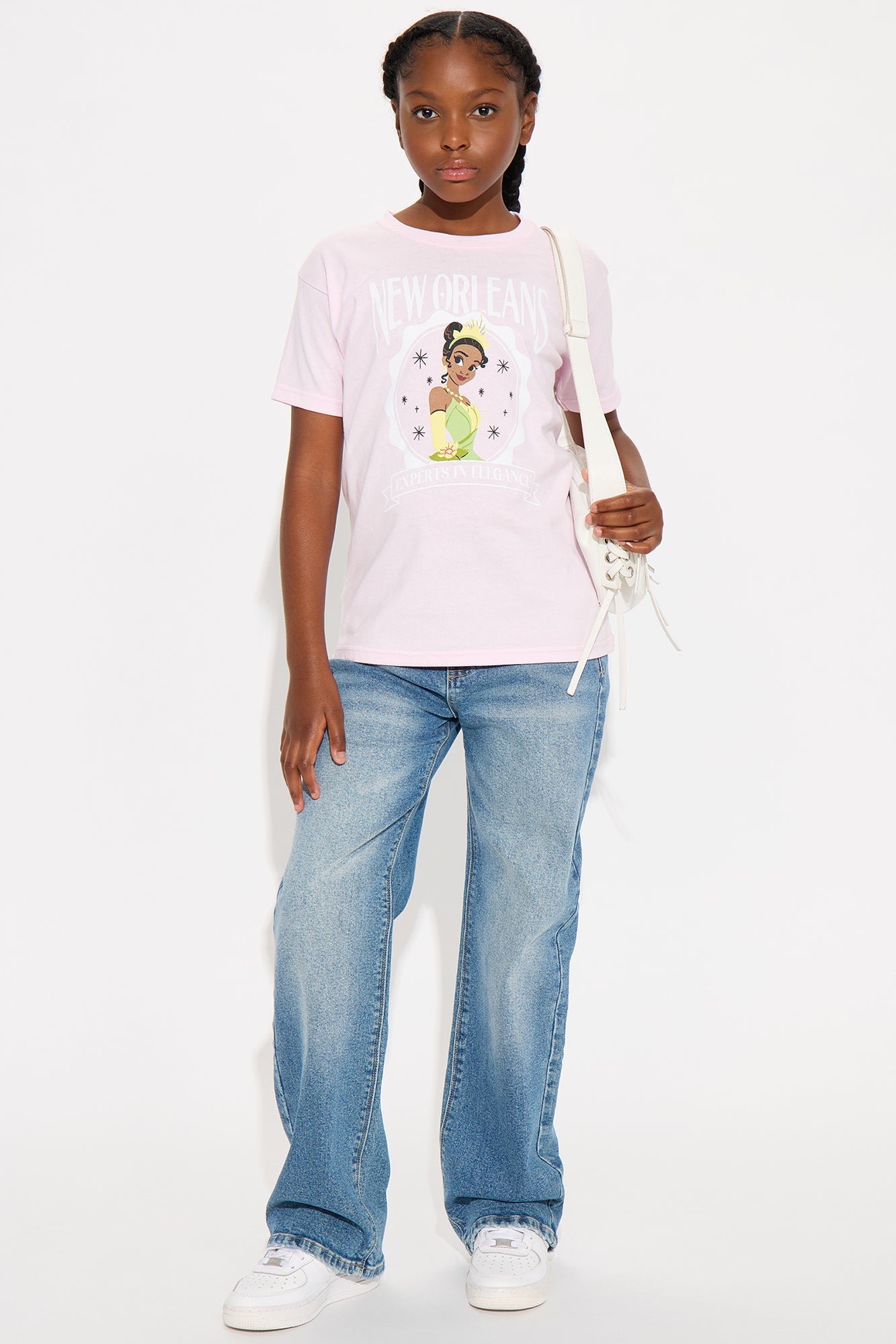 Mini Princess Tiana New Orleans Short Sleeve Tee - Light Pink