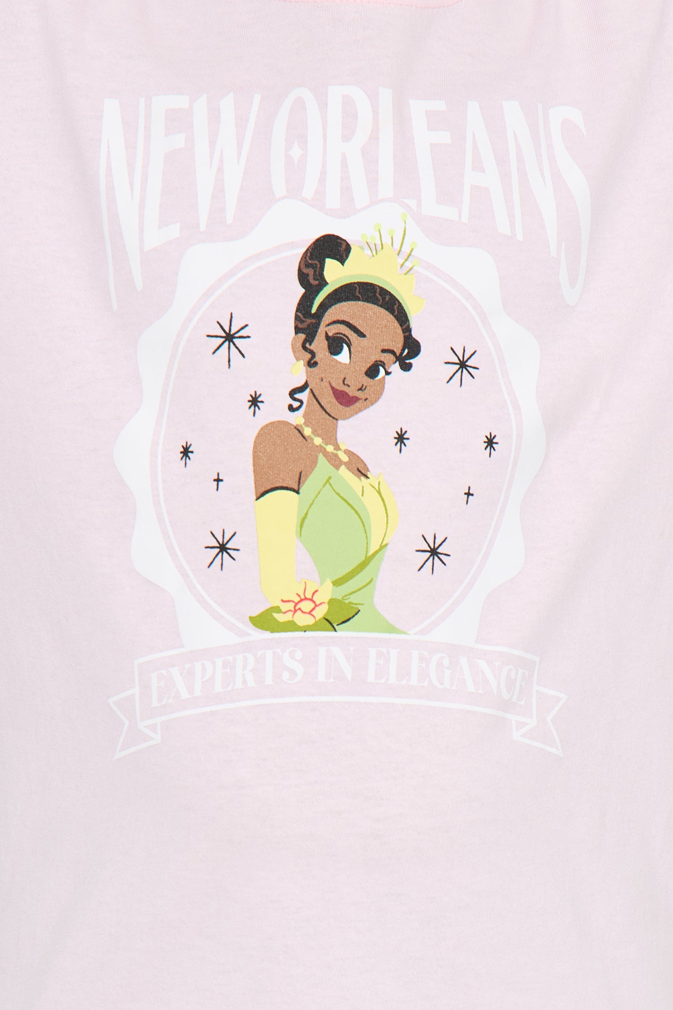 Mini Princess Tiana New Orleans Short Sleeve Tee - Light Pink